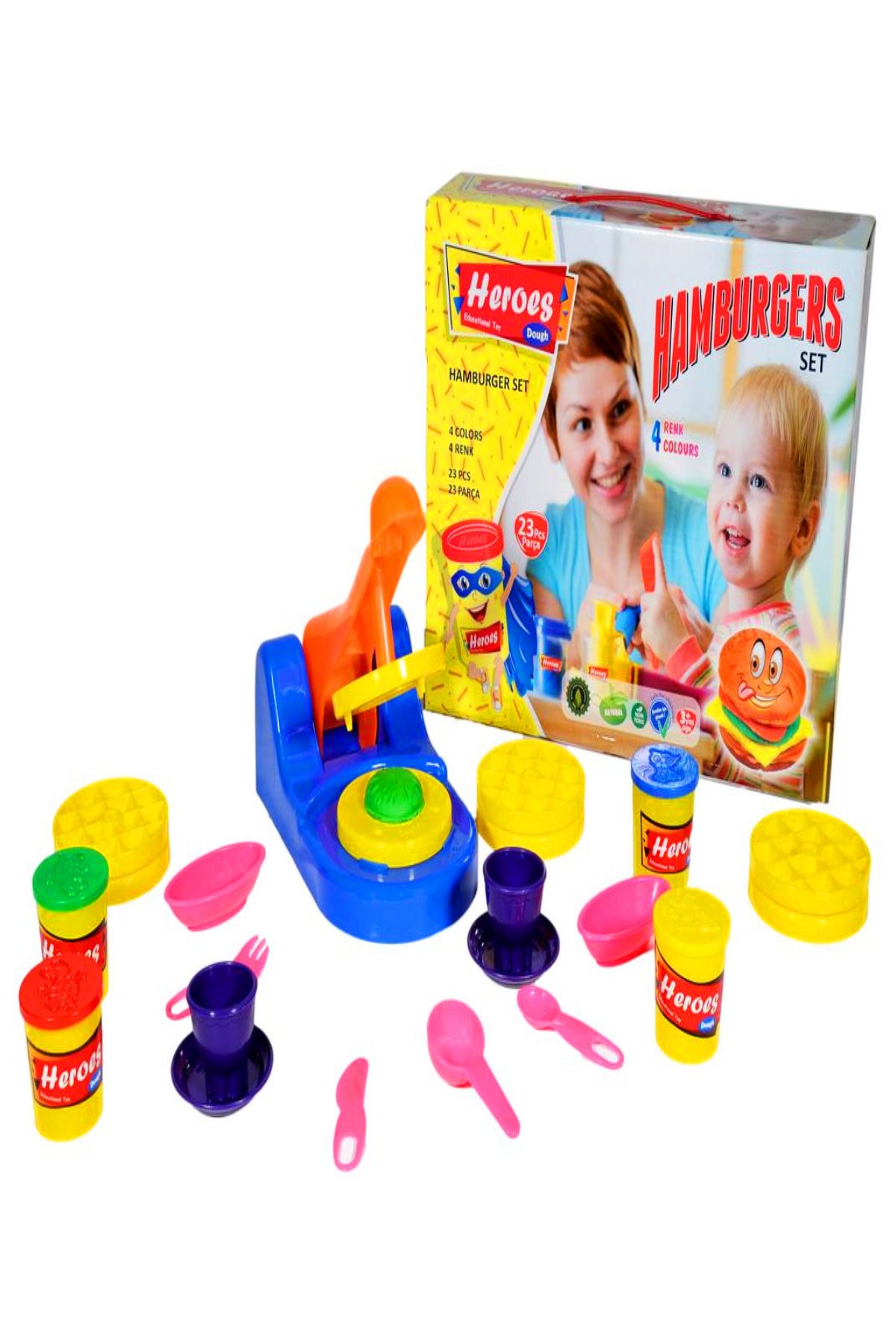 a v d a-Hamburger Play Dough Set - Large Size 2