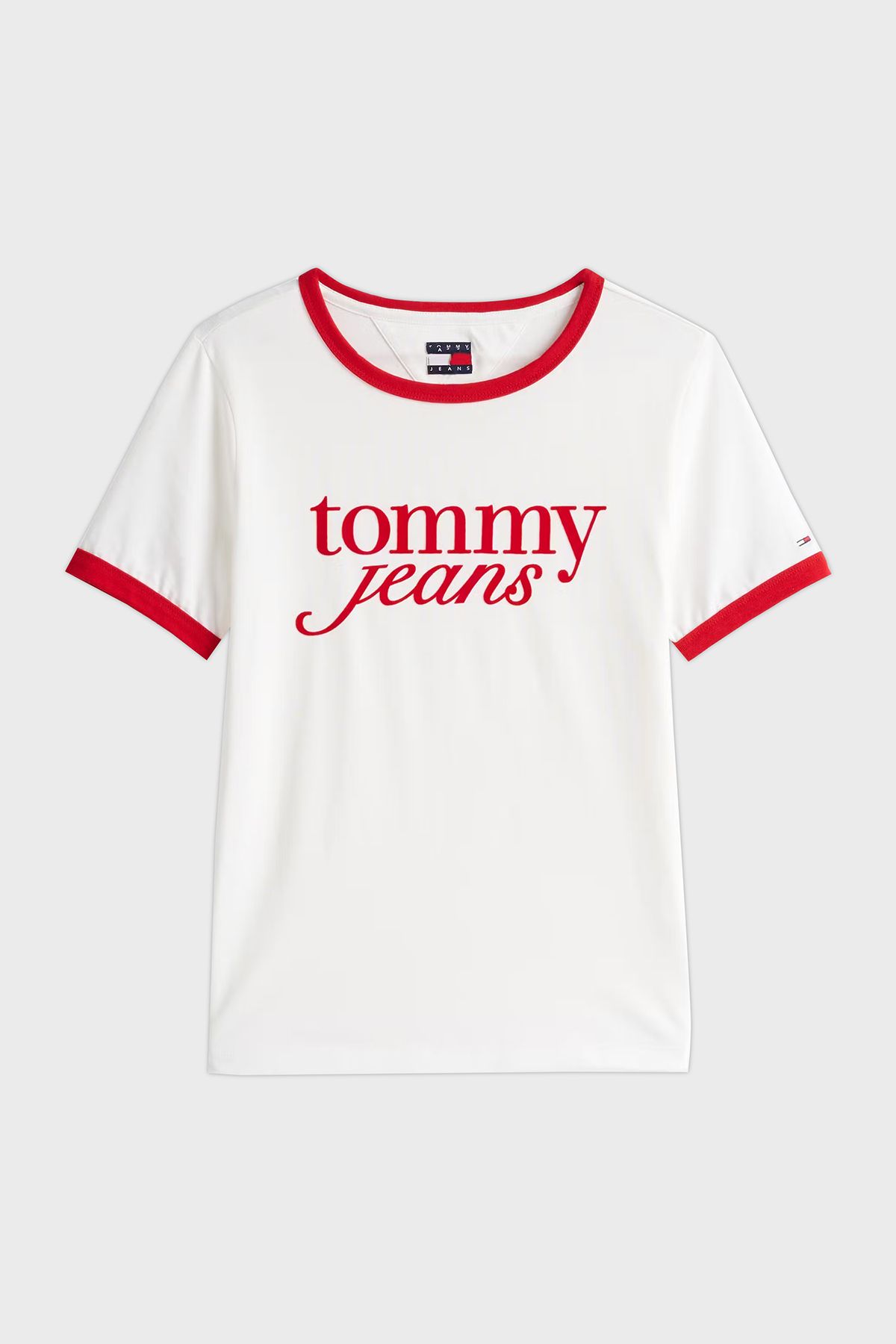 Tommy Jeans-Relaxed Fit Cotton Crew Neck T-Shirt Logo Printed Dw0Dw19449 5