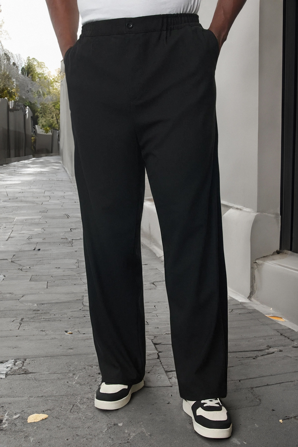  Trendyolmilla Man Büyük Beden Straith Fit Rahat ?rme Pantolon