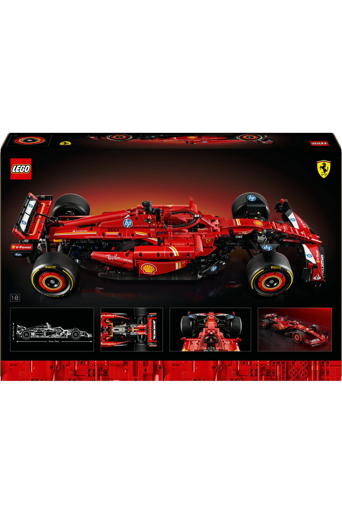 LEGO-®   سيارة تكنيك فيراري SF-24 F1 42207 - مجموعة بناء نموذج لعبة 18+ (1361 قطعة) 4