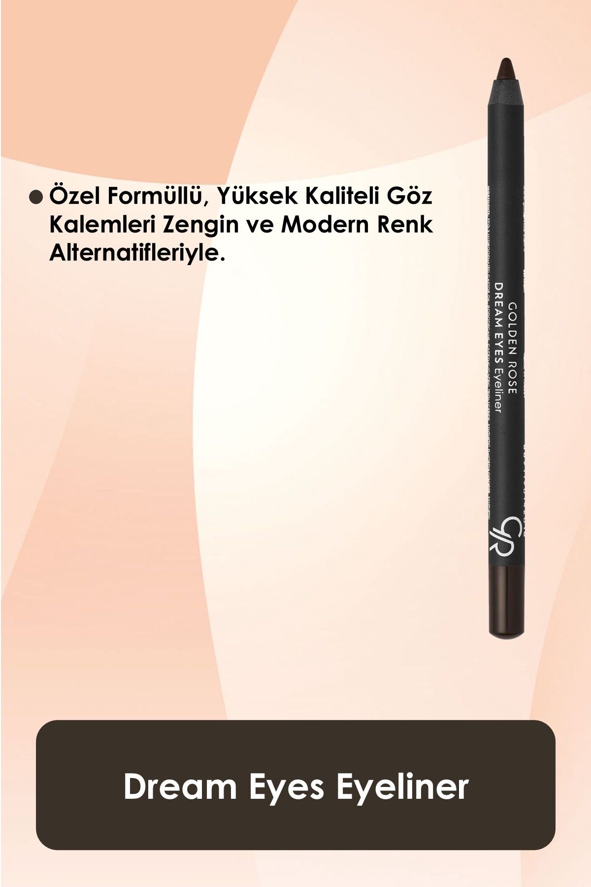 خط چشم Dream Eyes No:407 قهوه ای قرمز - مداد چشم - 8691190142070 Golden Rose
