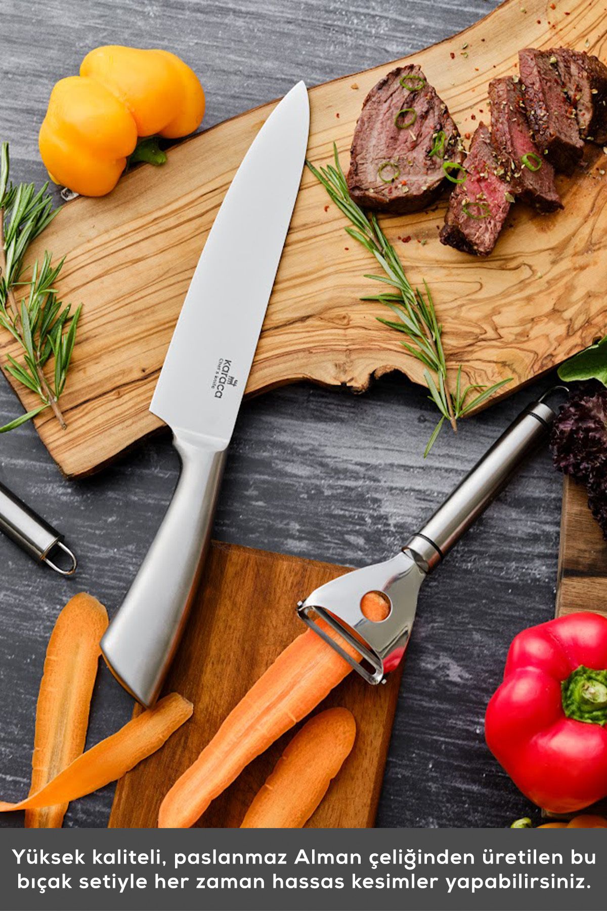 Karaca-Karaca Meister Palm Steel Messerset, 9-teilig 4