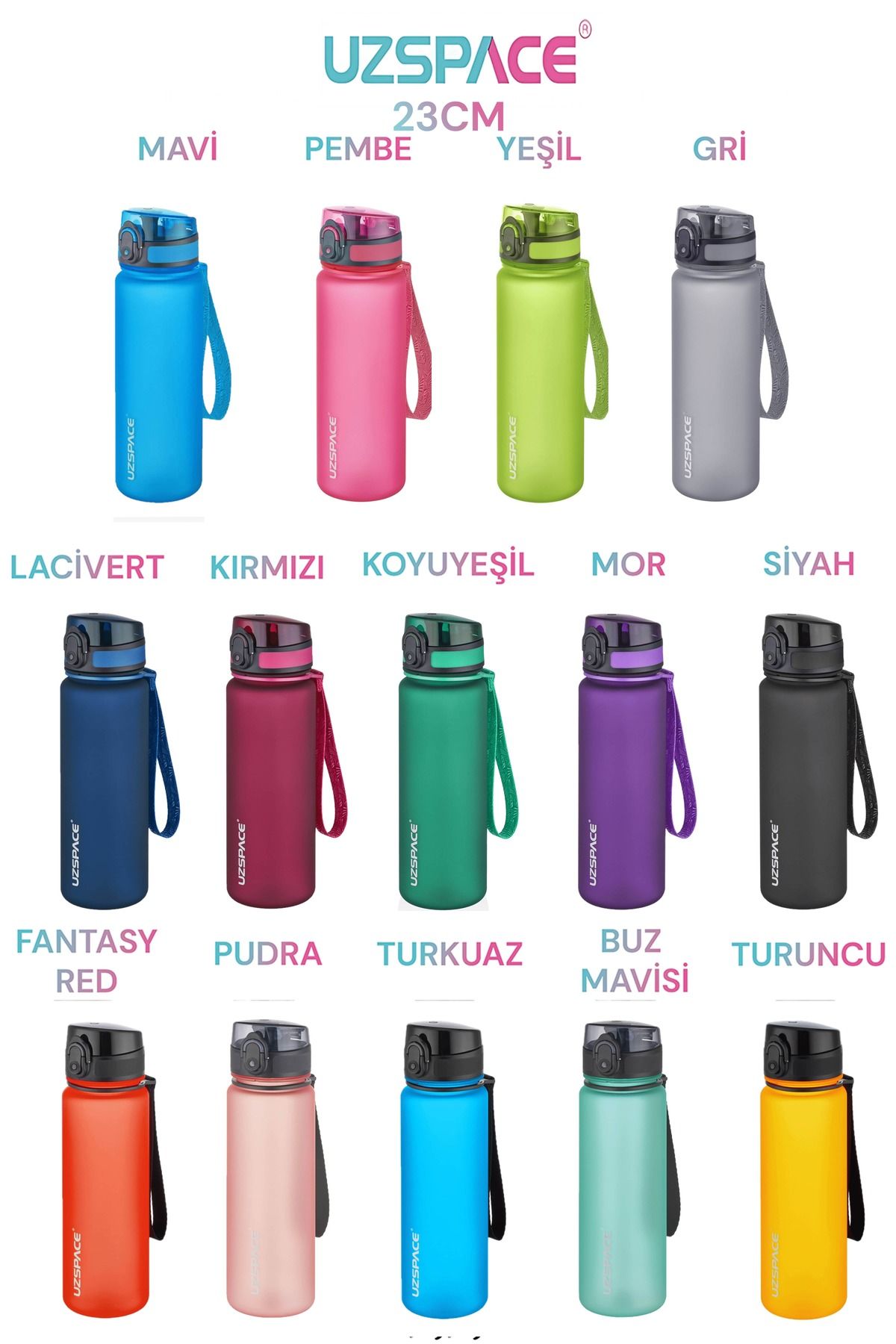 قمقمه ورزشی سبز واگن زندگی 3026 500ml Matara تیره Green Uzspace