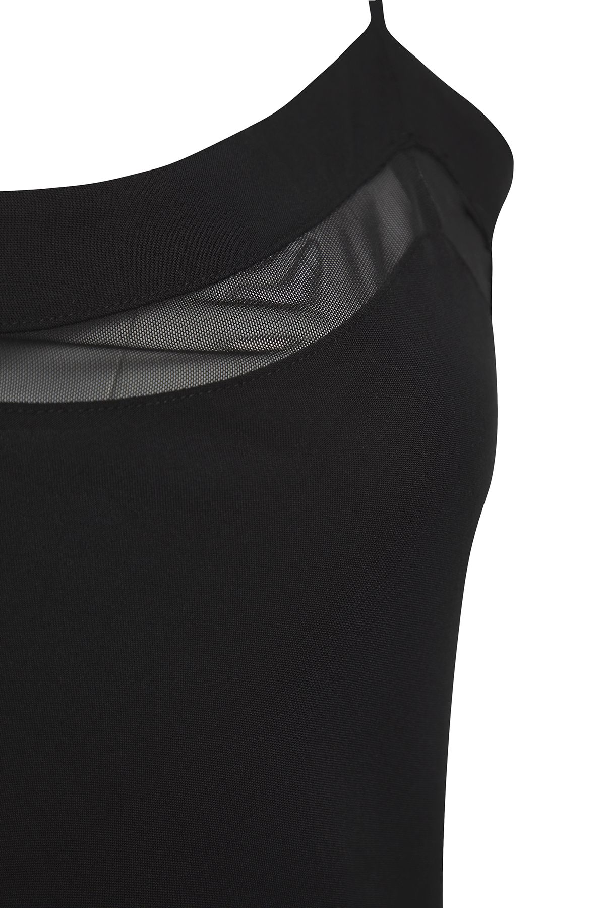 Trendyol Curve-Νυχτικό TBBSS25CH00012 με μαύρη κορδέλα από βισκόζη 3
