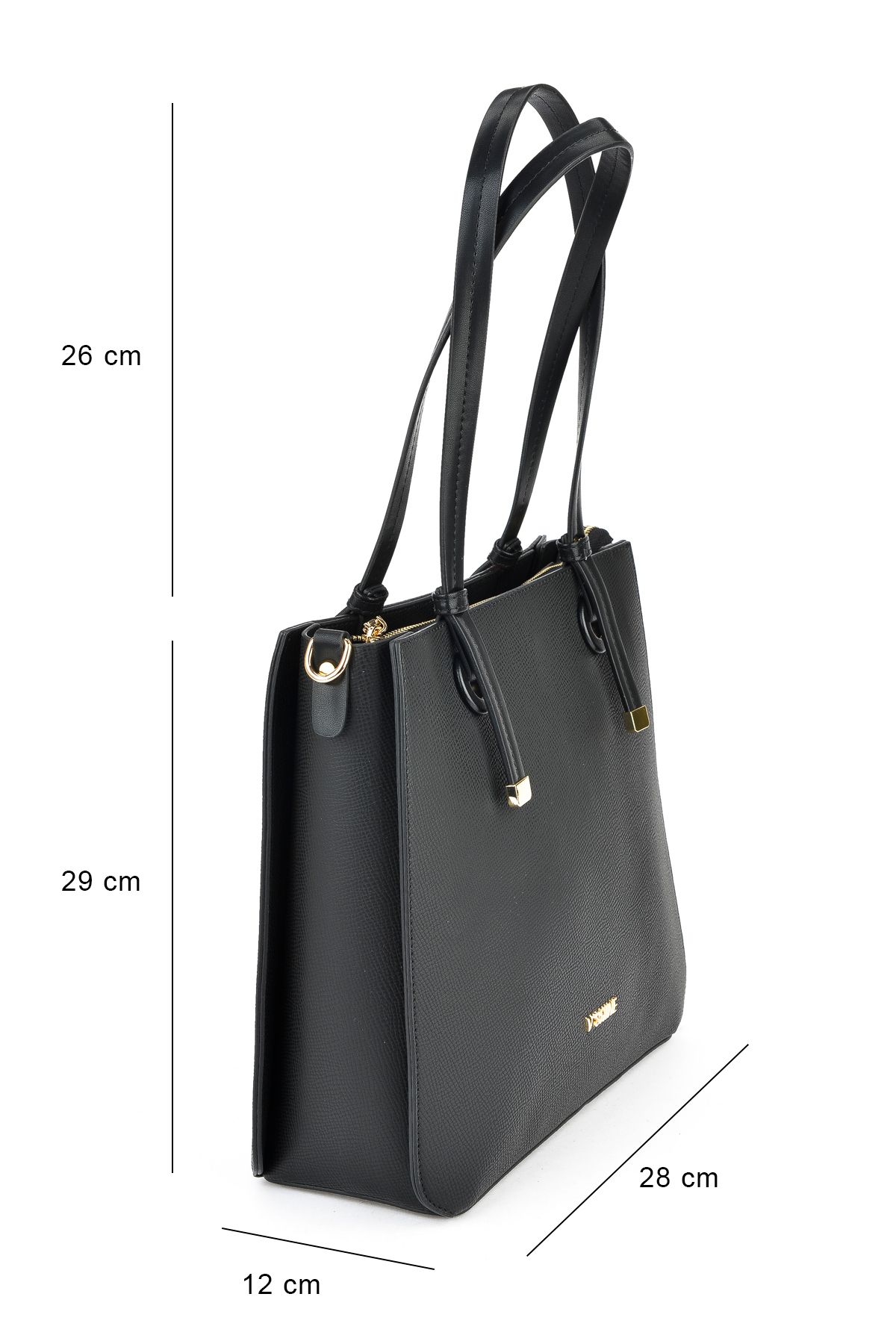 Ziya-Geantă neagră de mână și de umăr pentru femei 143979 Z3099 2