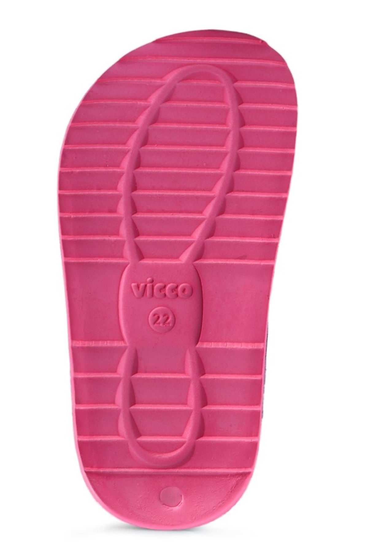 Kocamanlar Ayakkabı-Vicco Krixi Orthopedic Kids Sandals Fuchia 5