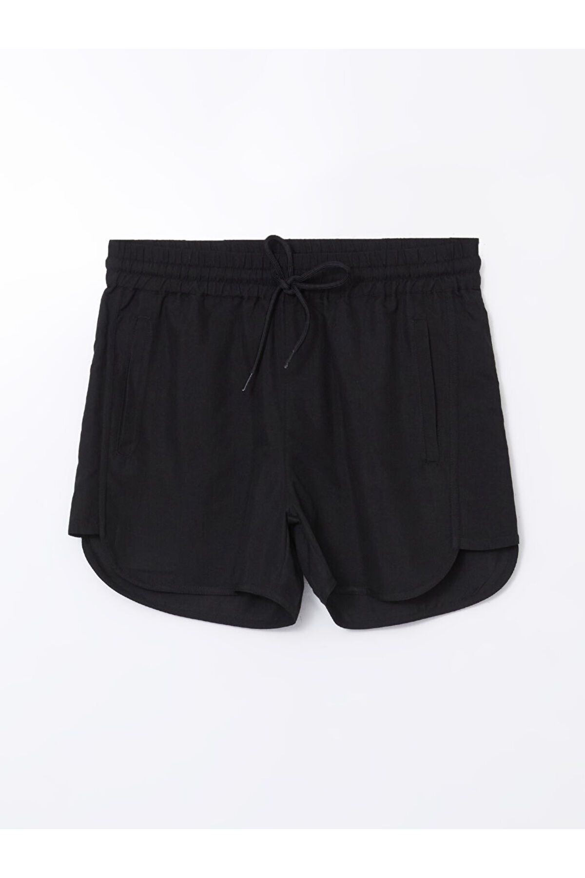 LC Waikiki LCW DREAM Siyah Beli Lastikli Kadın Deniz Şortu