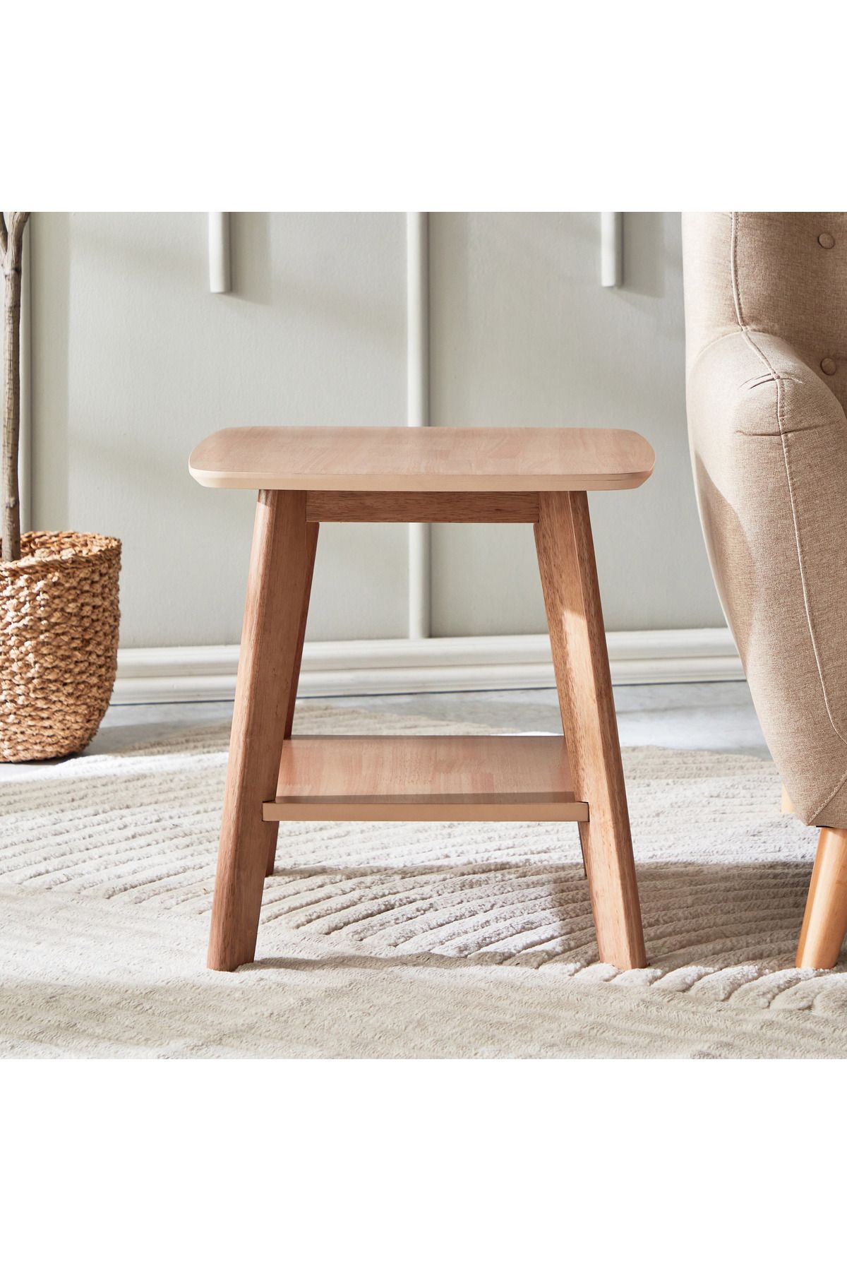 erorex-Nordic End Table with Shelf 2