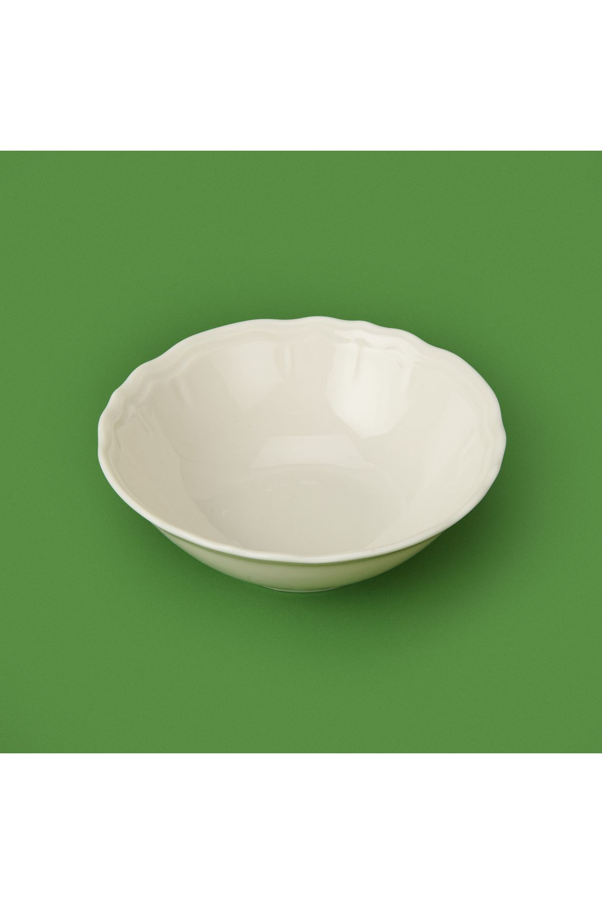 Tulü Porselen Tulu Porselen Çorba Kasesi - Krem - 14 cm