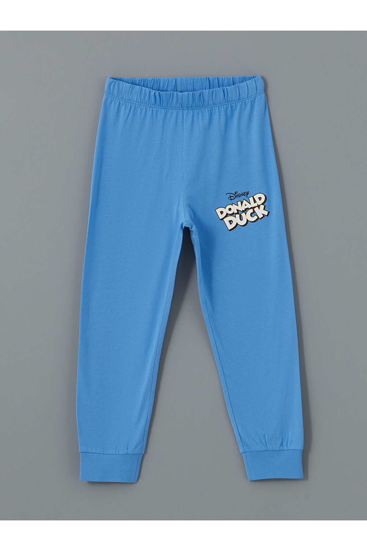 LC Waikiki Elsiva Collection Beyaz Bisiklet Yaka Donald Duck Baskılı Erkek Çocuk Pijama Takım fotoğrafı 4 (önizleme)