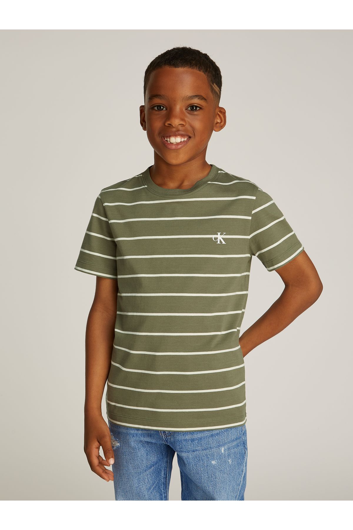 Calvin Klein-Calvin Klein Boys Green T-Shirt 1