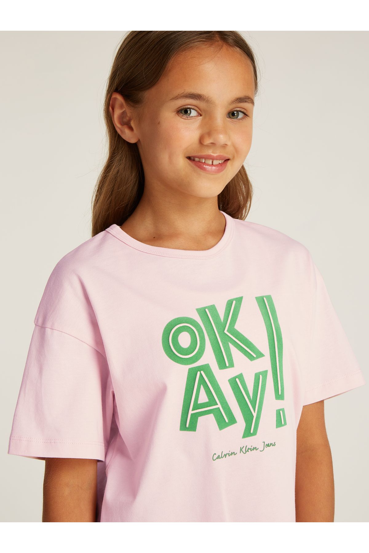 Calvin Klein-Girls Pink T-Shirt 4