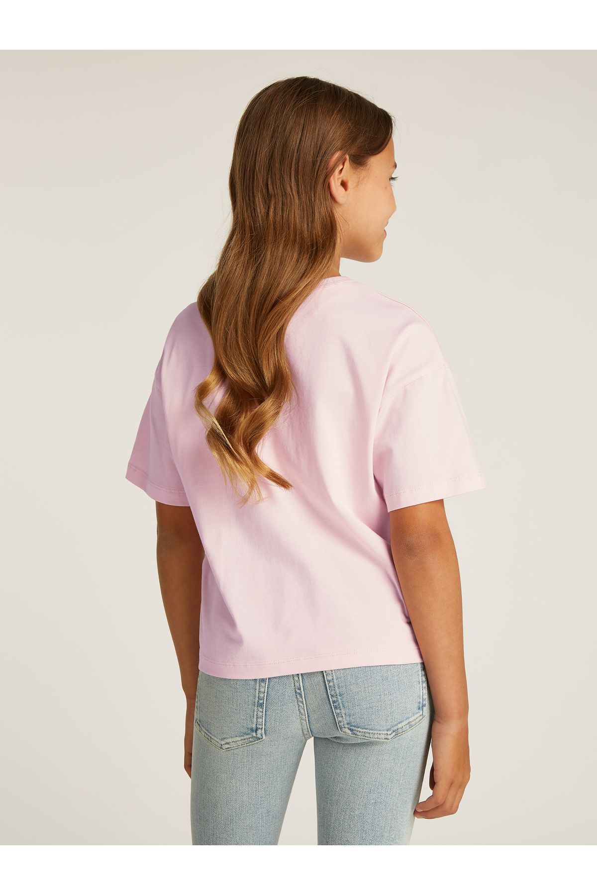 Calvin Klein-Girls Pink T-Shirt 3