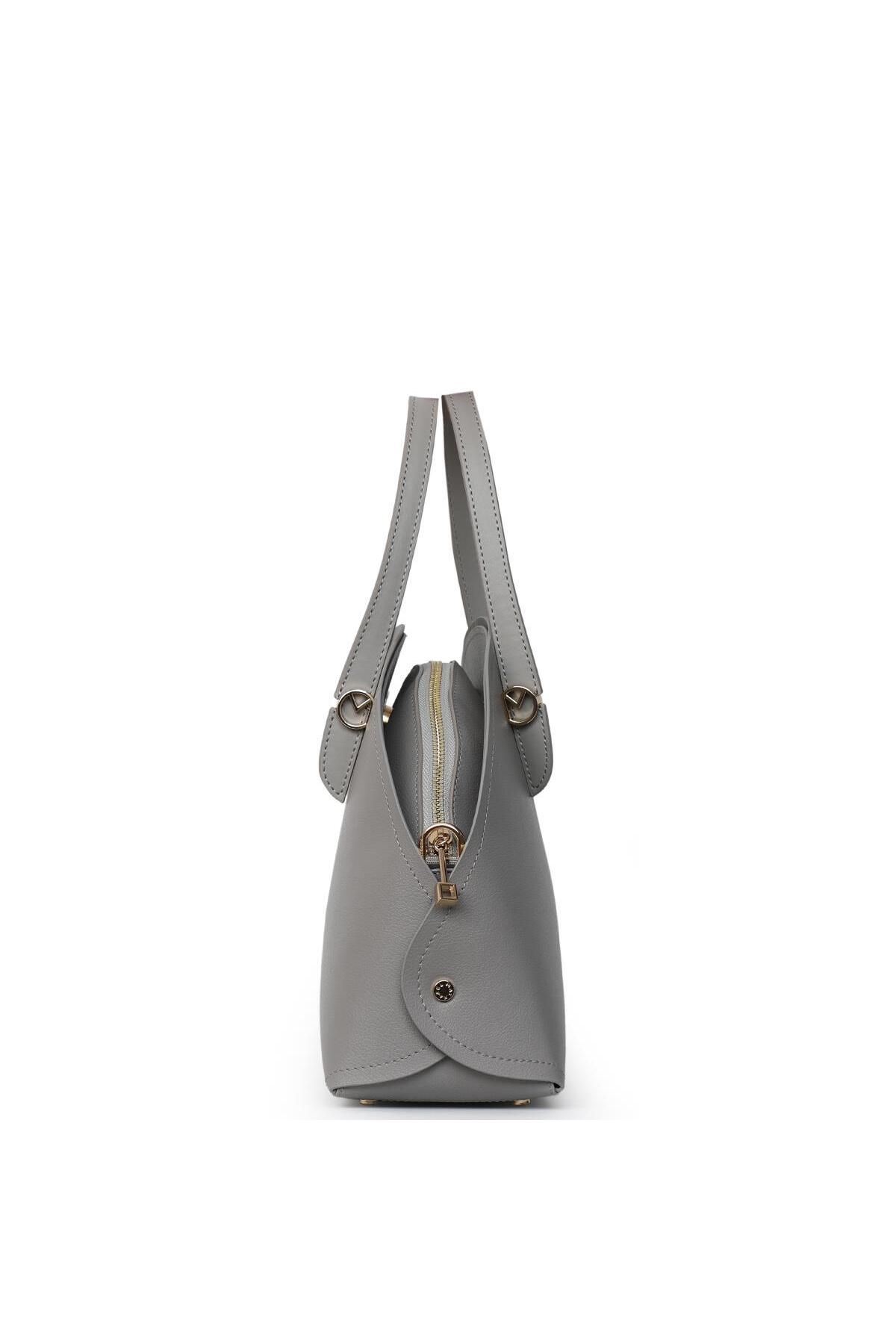 Matmazel-Taya Gray Women's Hand and Shoulder Bag 5