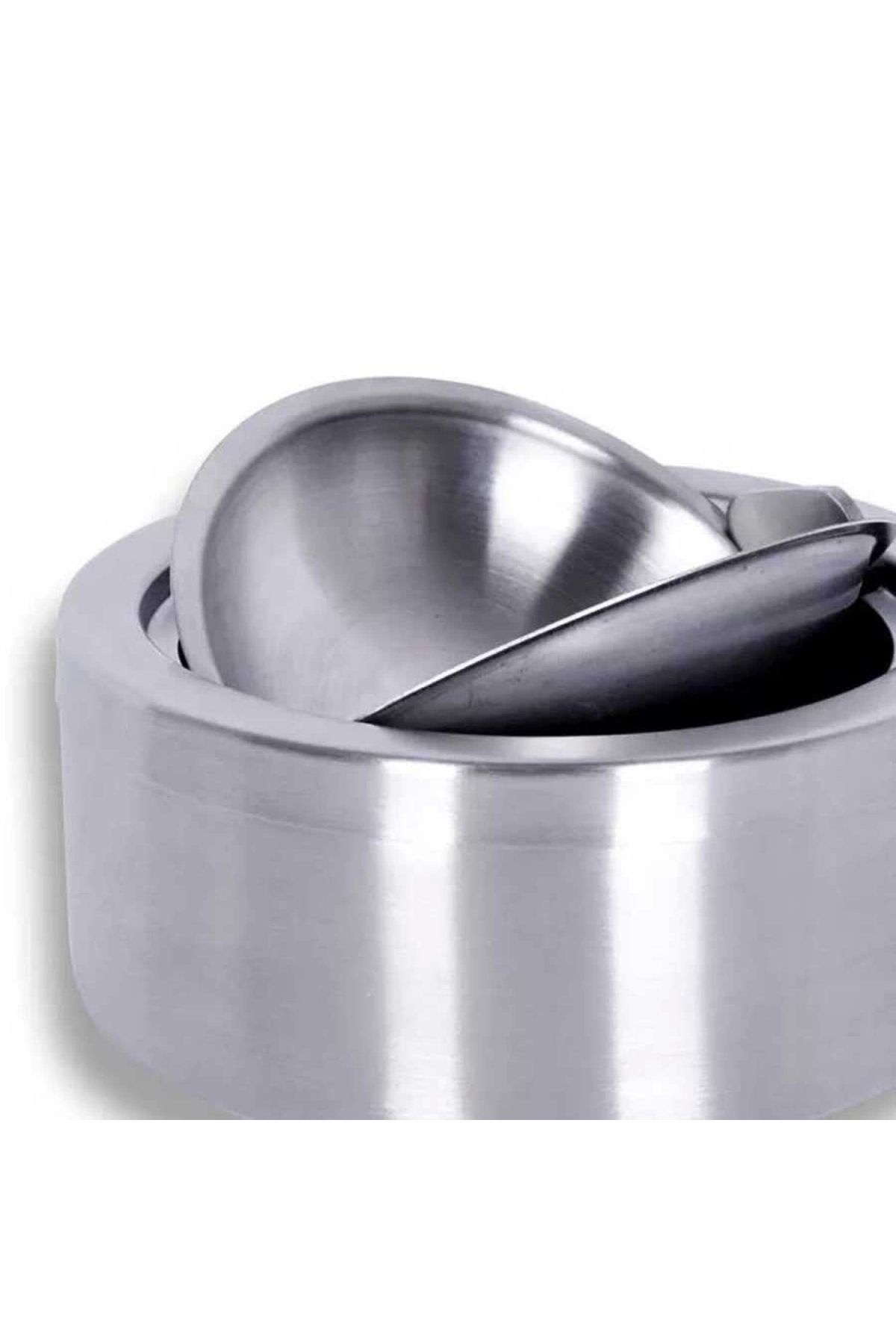 Epinox-Push Steel Ashtray 12 cm (Bk-12) 3