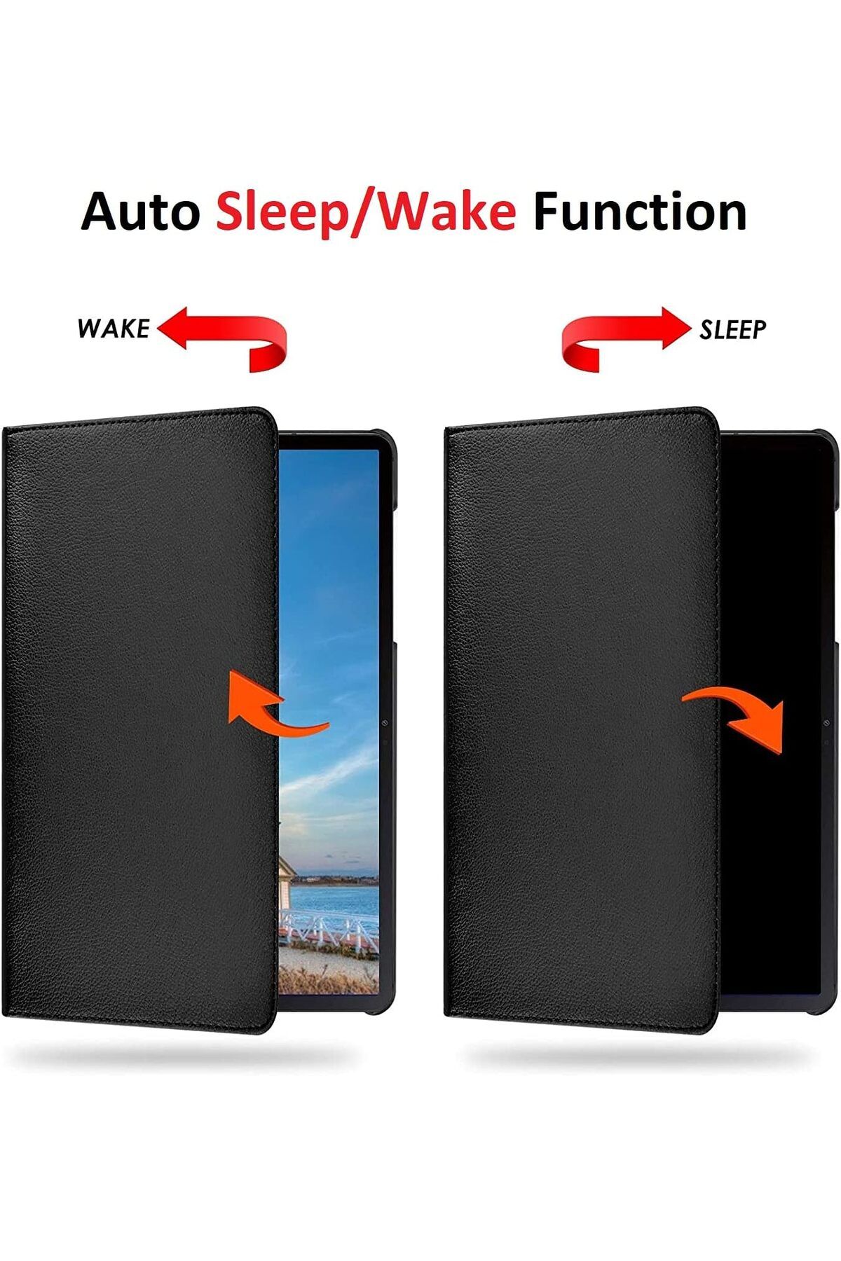 AWH-Folio Leather Smart Case for Samsung Galaxy Tab S6 Lite 10.4 2020, SM-P610/P615 (Navy Blue) 5