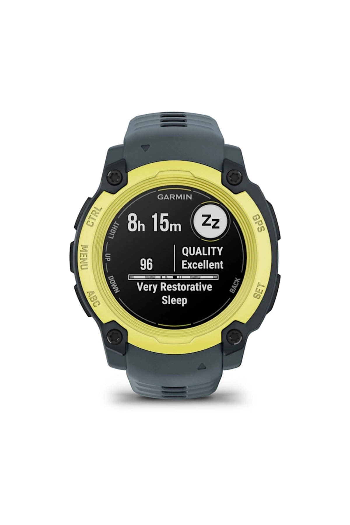 Garmin-ساعة INSTINCT E، مقاس 40 مم، إطار كهربائي باللون الأخضر الليموني مع حزام TWILIGHT، WW 6