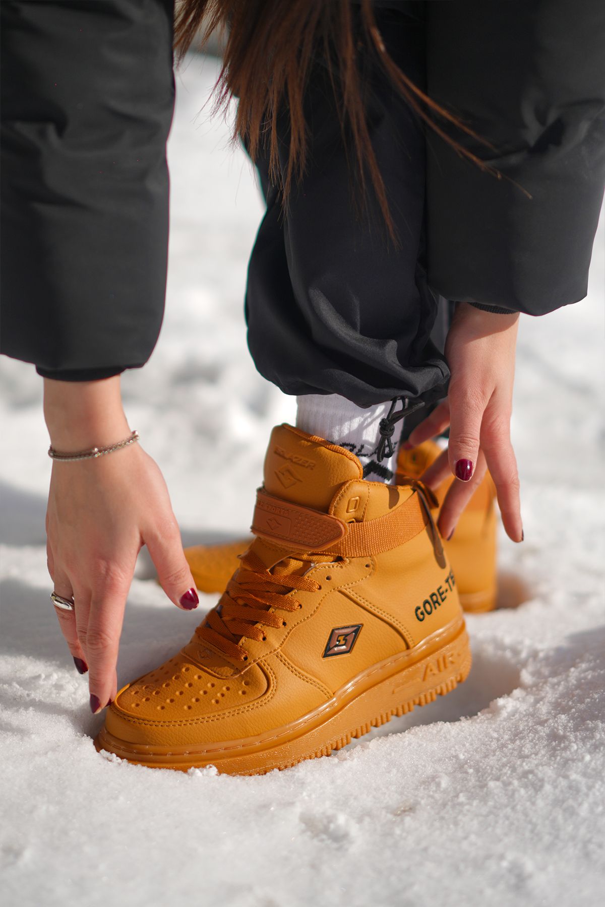 SOLAZER Cizme De Damă Goretex Pantofi Sport - Rezistente La Apă, Zilnic Slz0009 Femeie - 39
