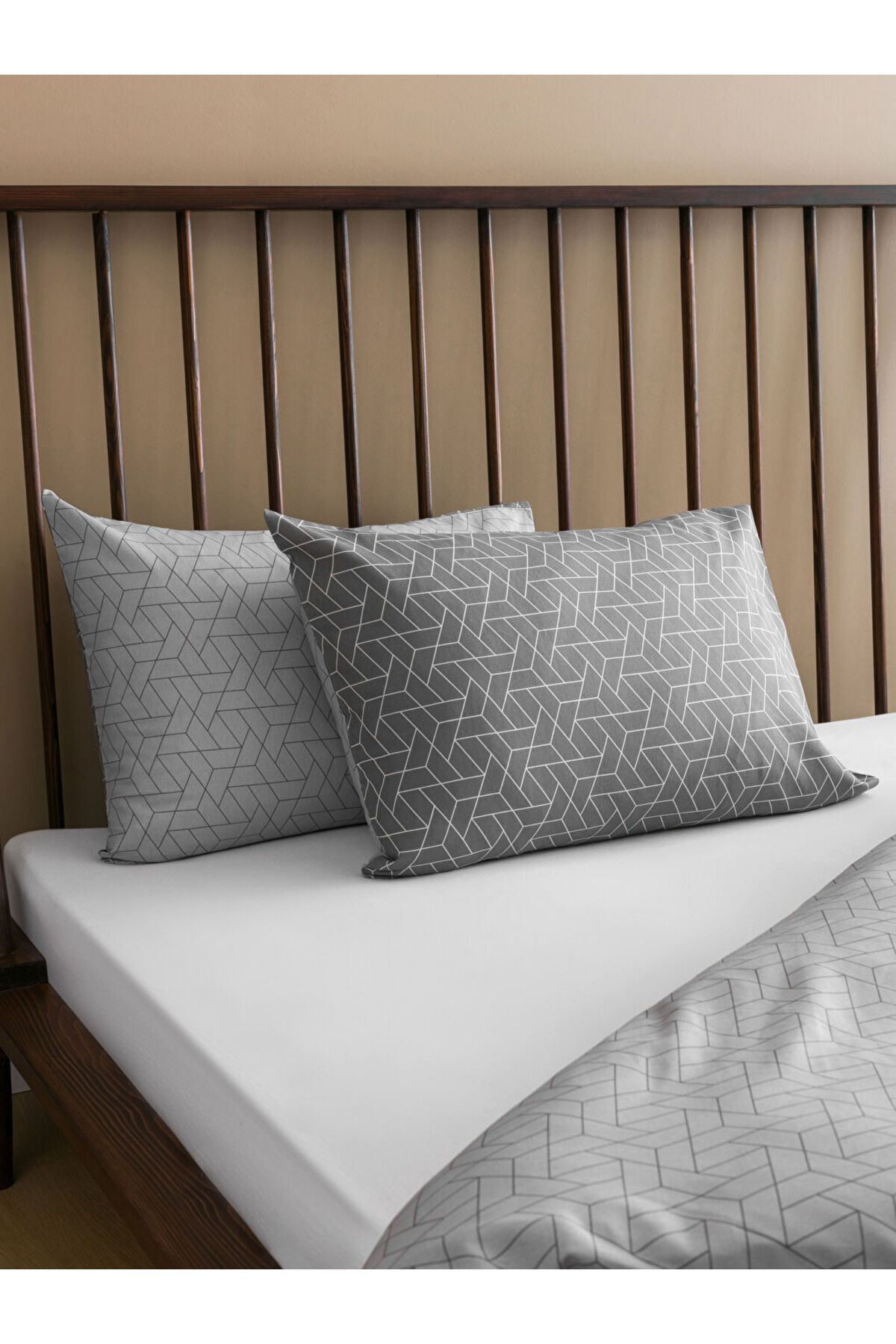 LC Waikiki-طقم غطاء لحاف مزدوج منقوش من LCW 3