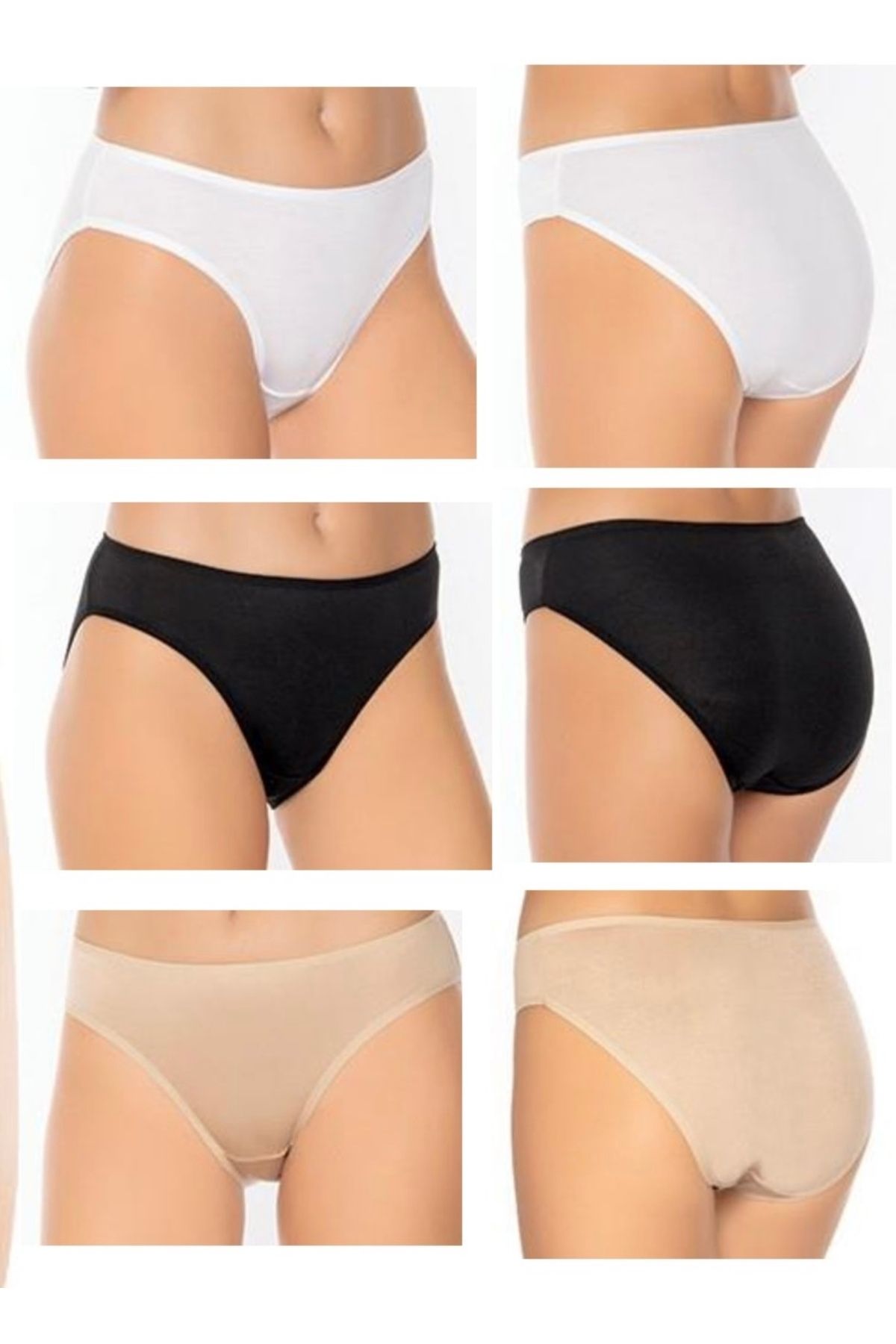 Belinay-Pack of 12 Ten Lycra Viscose Women's Slip Panties 1