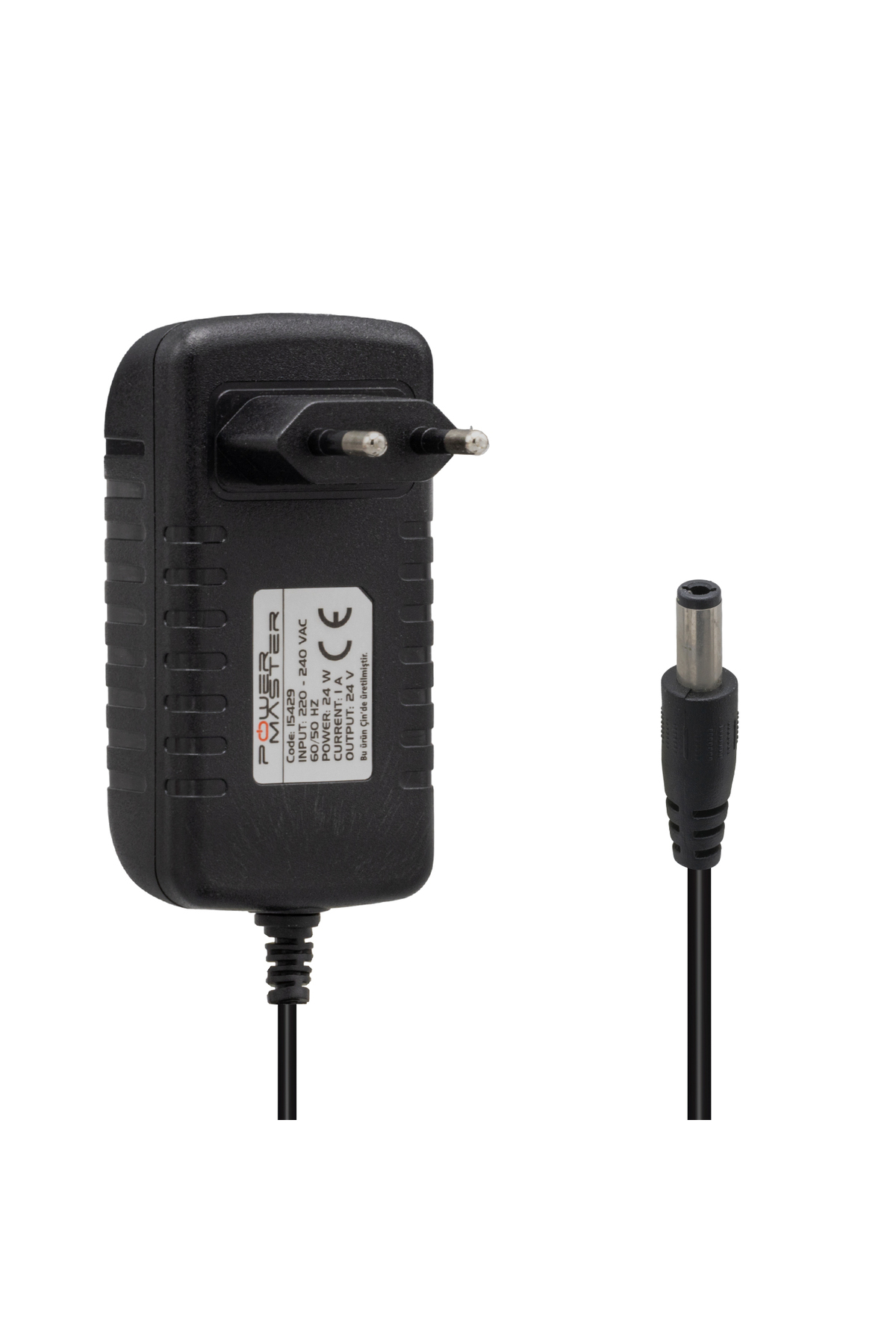 PM-15429 24 Volt - 1 Amper 5.5*2.5 Mm Uçlu Priz Tipi Plastik Kasa Adaptör