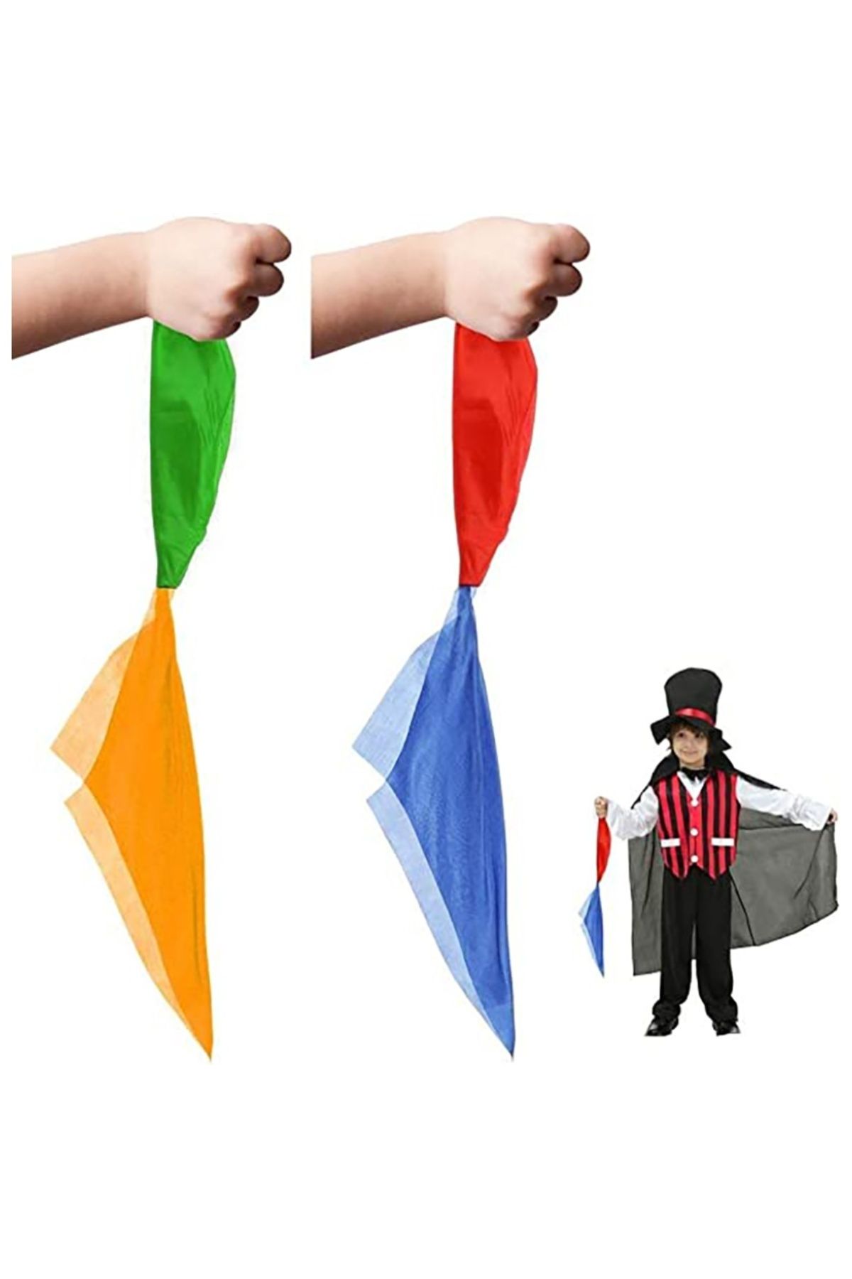 Skygo-Magic Color Changing Handkerchief Magic Trick Game 1