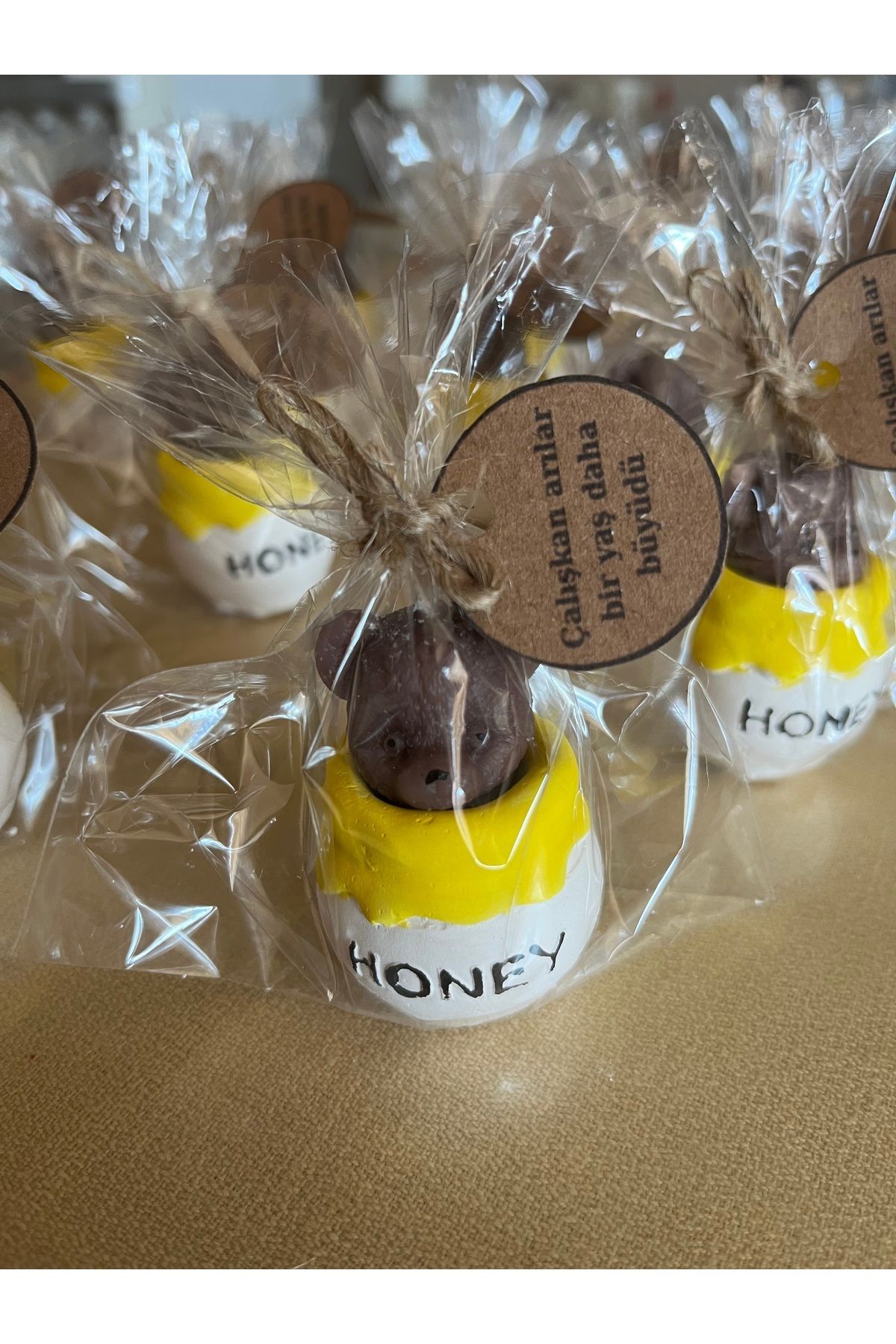 NUYUCONCEPT-10 Pieces of Bear Honey Jar - Gift for Dispensing, Birthday/Birthday/1 Year Old Winnie the Pooh 6