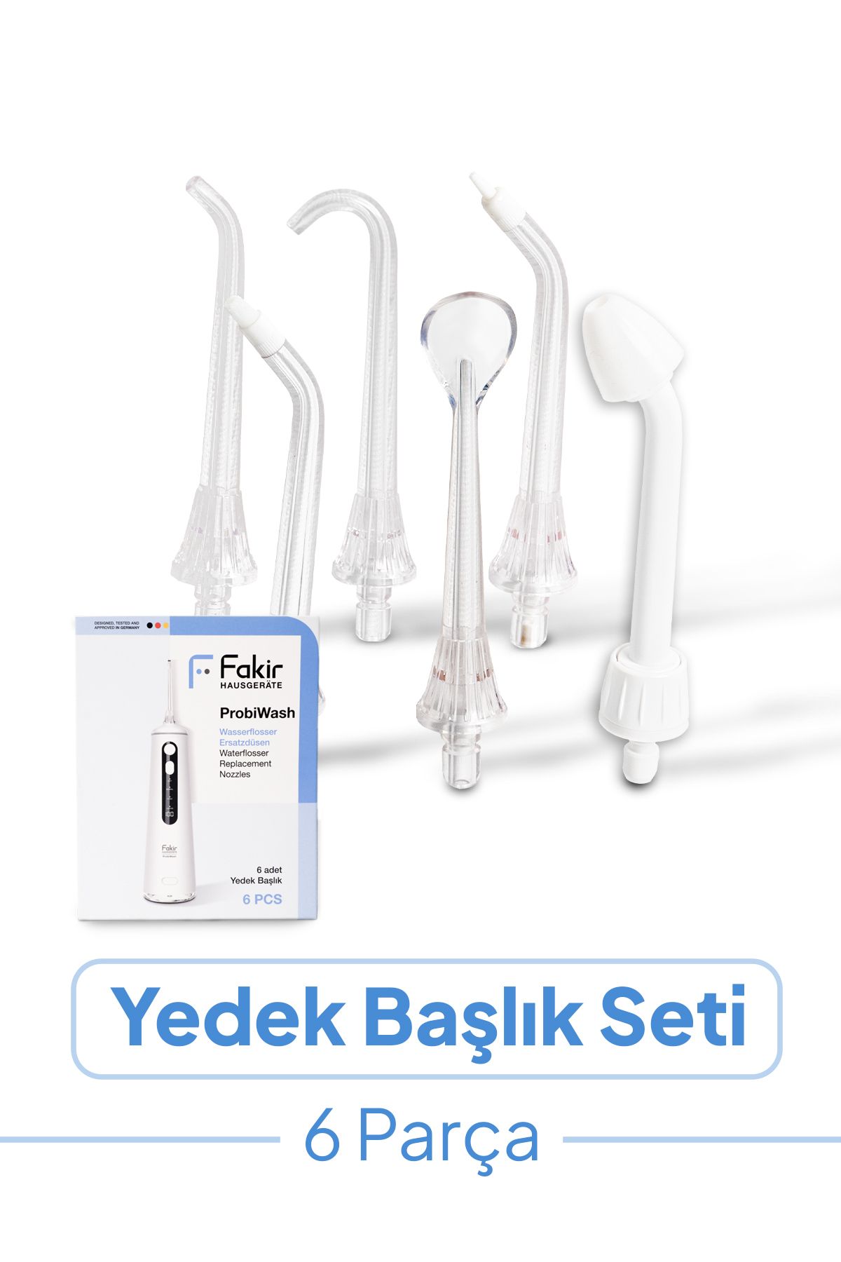 Fakir Probiwash Uyumlu 6'lı Yedek Başlık Seti