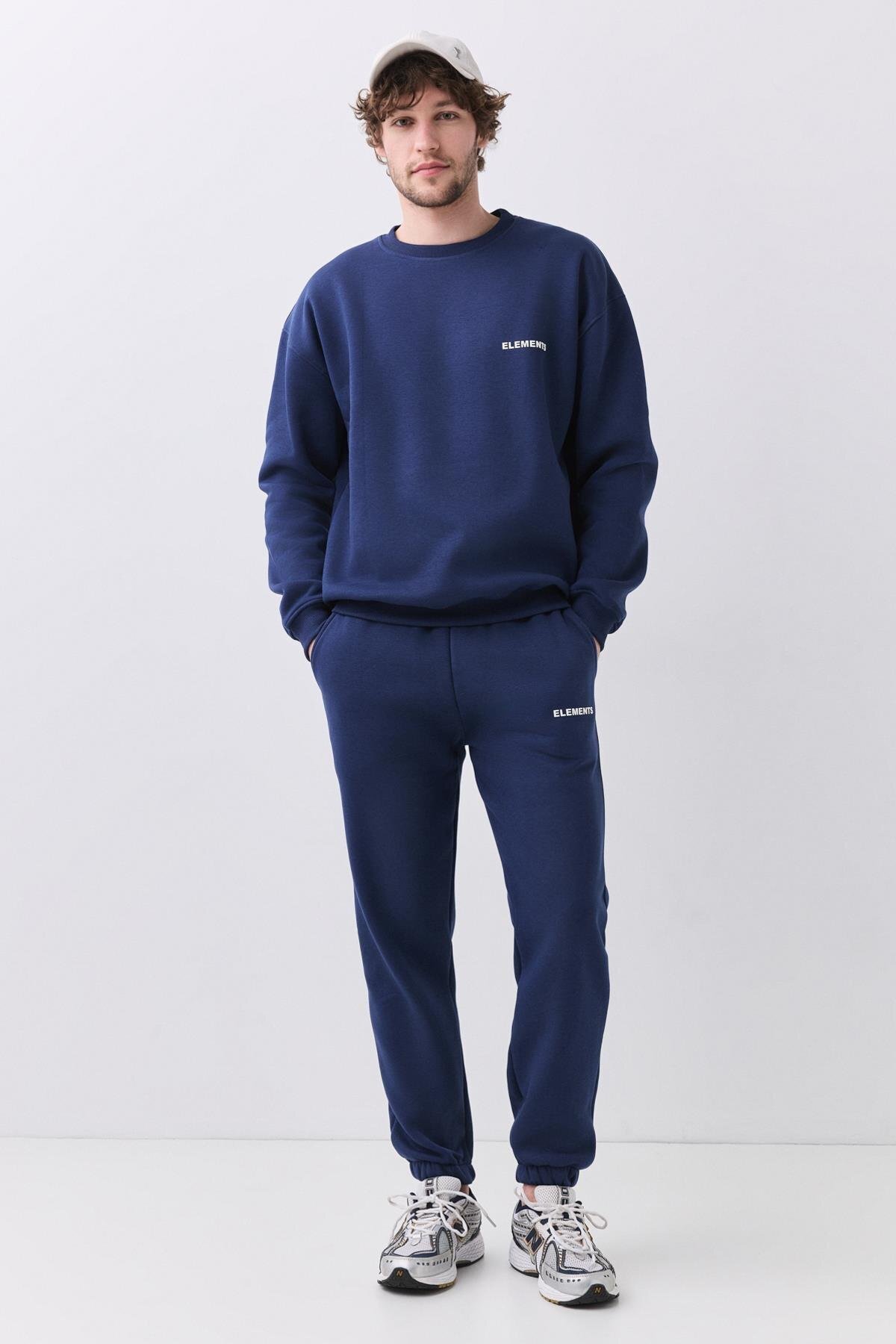 ترندیز لباس ورزشی مردانه المنتس مدل پشم پنبه‌ای و راحت ایندیگو ۲۰۳۱