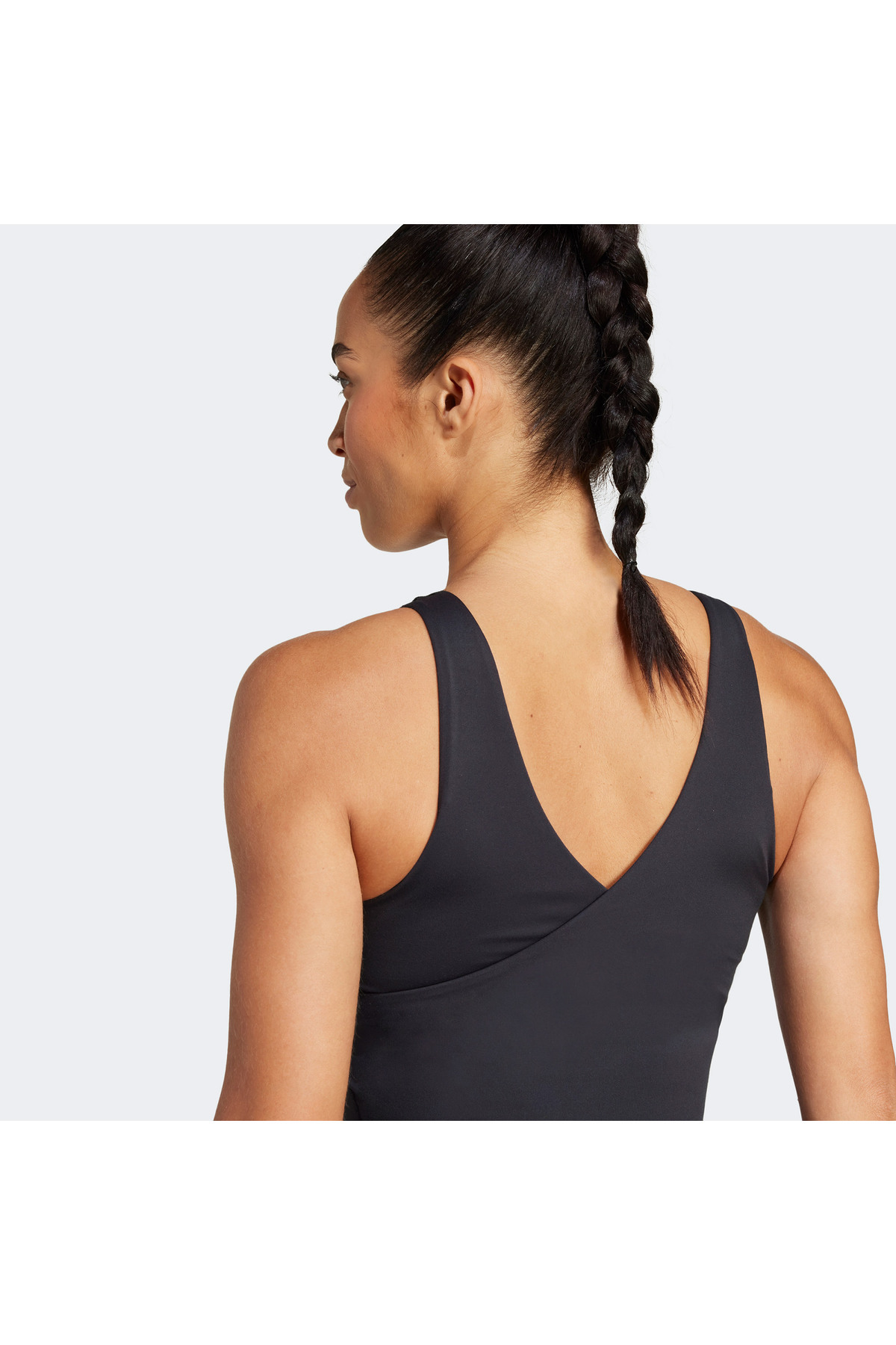 adidas-قميص يوجا قصير مع حمالة صدر داخلية 4