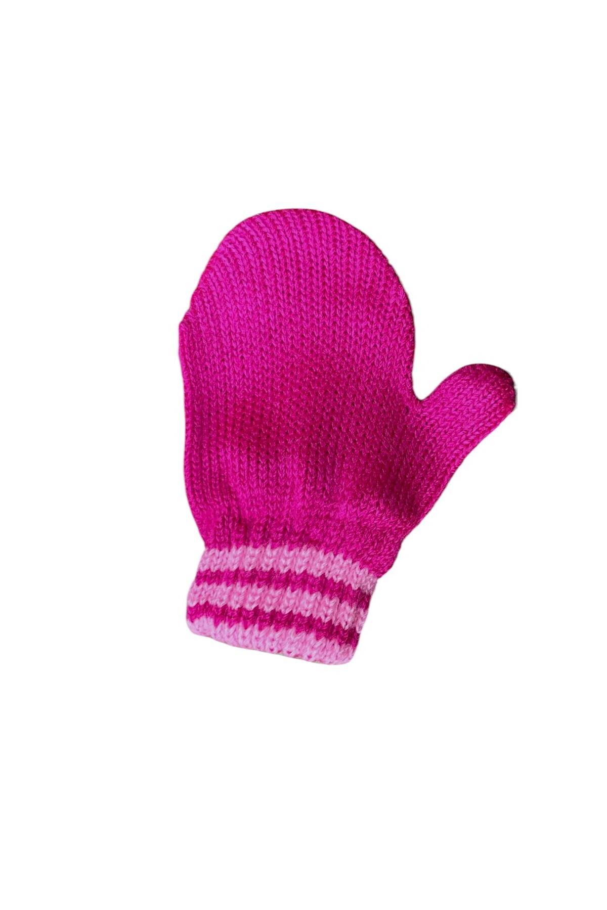 FORMO Pembe Çizgili Bebek Kışlık Eldiven fotoğrafı 2 (önizleme)