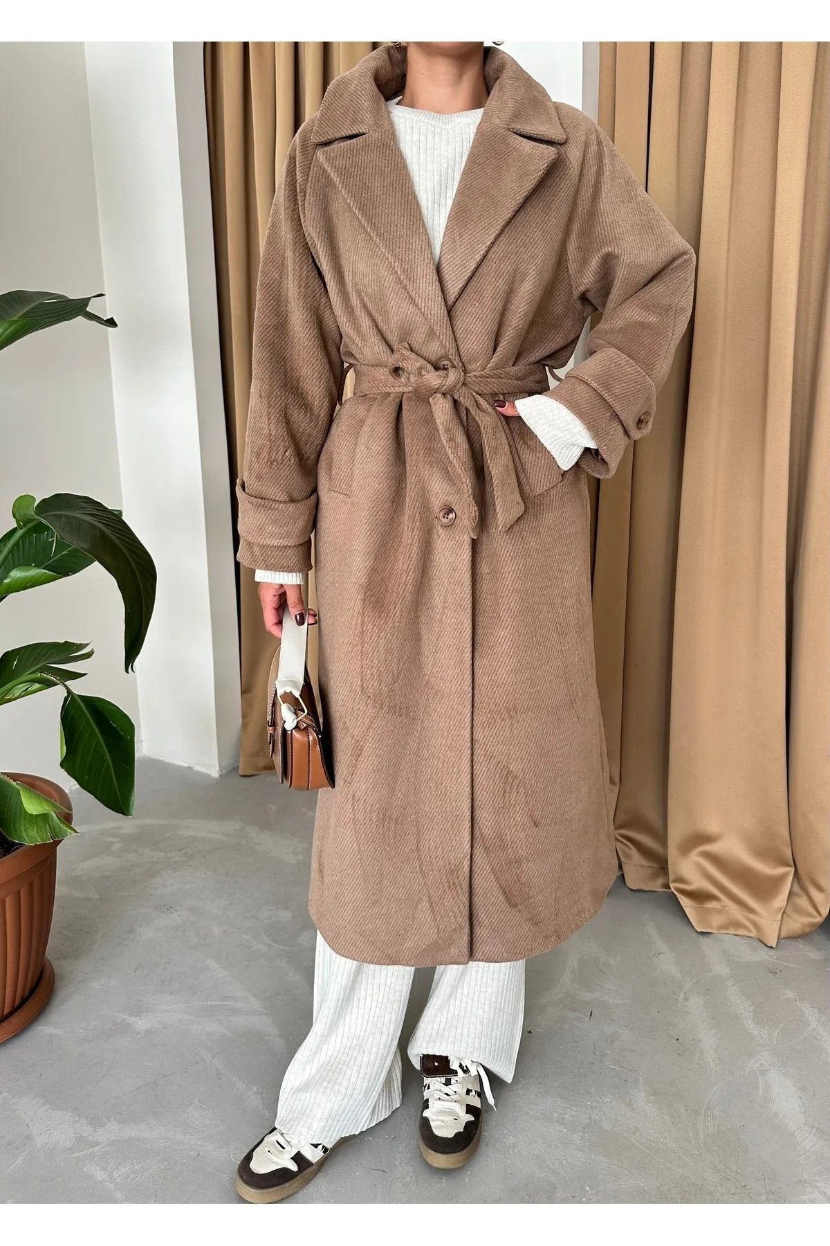 My Blog-Coffee Shark Herringbone Long Coat-54530 1