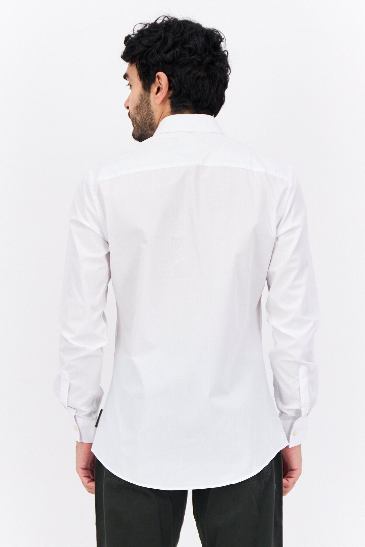 French Connection-Men 2 Pcs Regular Fit Solid Long Sleeves Casual Shirt, White 3