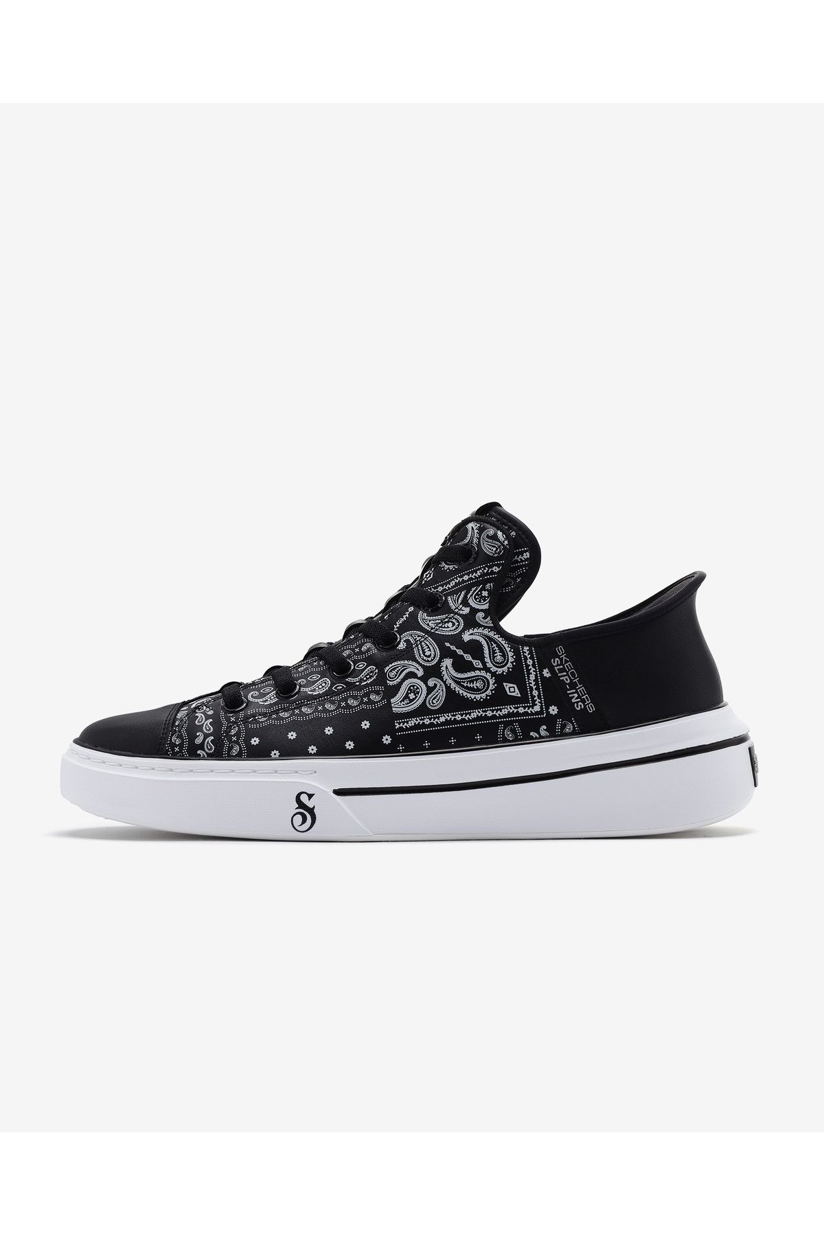 کفش کتانی مشکی مردانه Snoop One - Double G 251017 Bkw Skechers
