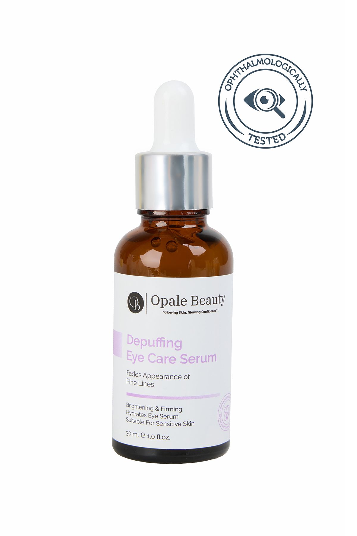 Opale Beauty - Glowing Skin, Glowing Confidence Depuffing Eye Care Serum 30ml- Antioksidan Koruma ile Aydınlık ve Pürüzsüz Göz Çevresi