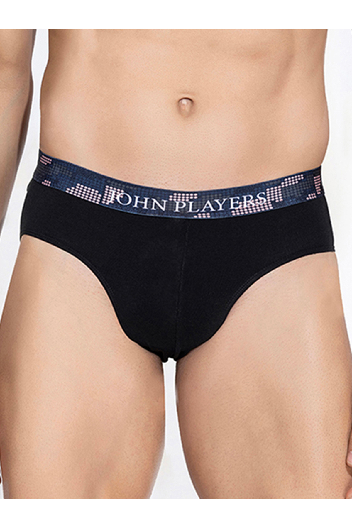 John Player By Styli-Pack of 2 - Classic Cotton Brief with Printed Waistband 6