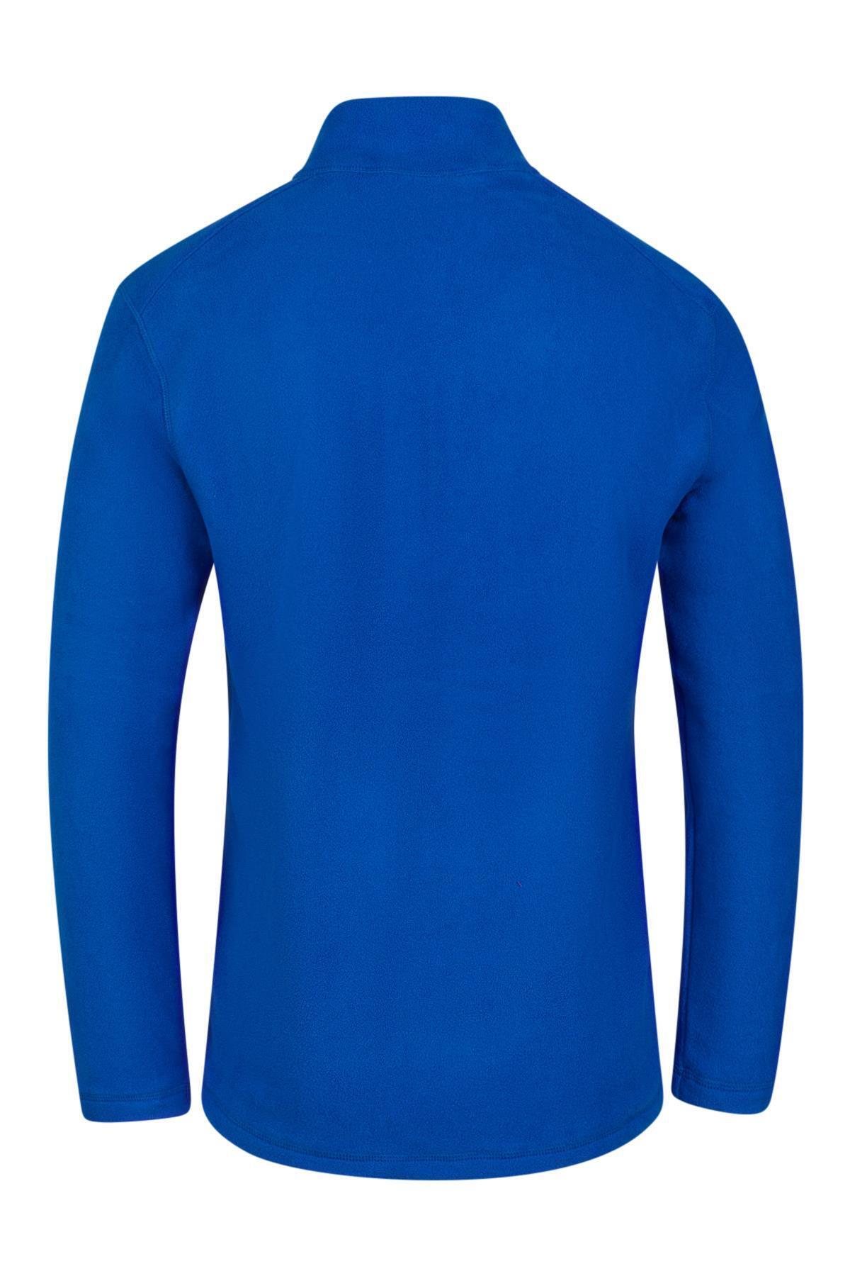 2AS-Ανδρικό φούτερ Cedric Slim Fleece Μπλε - Μισό φερμουάρ 5