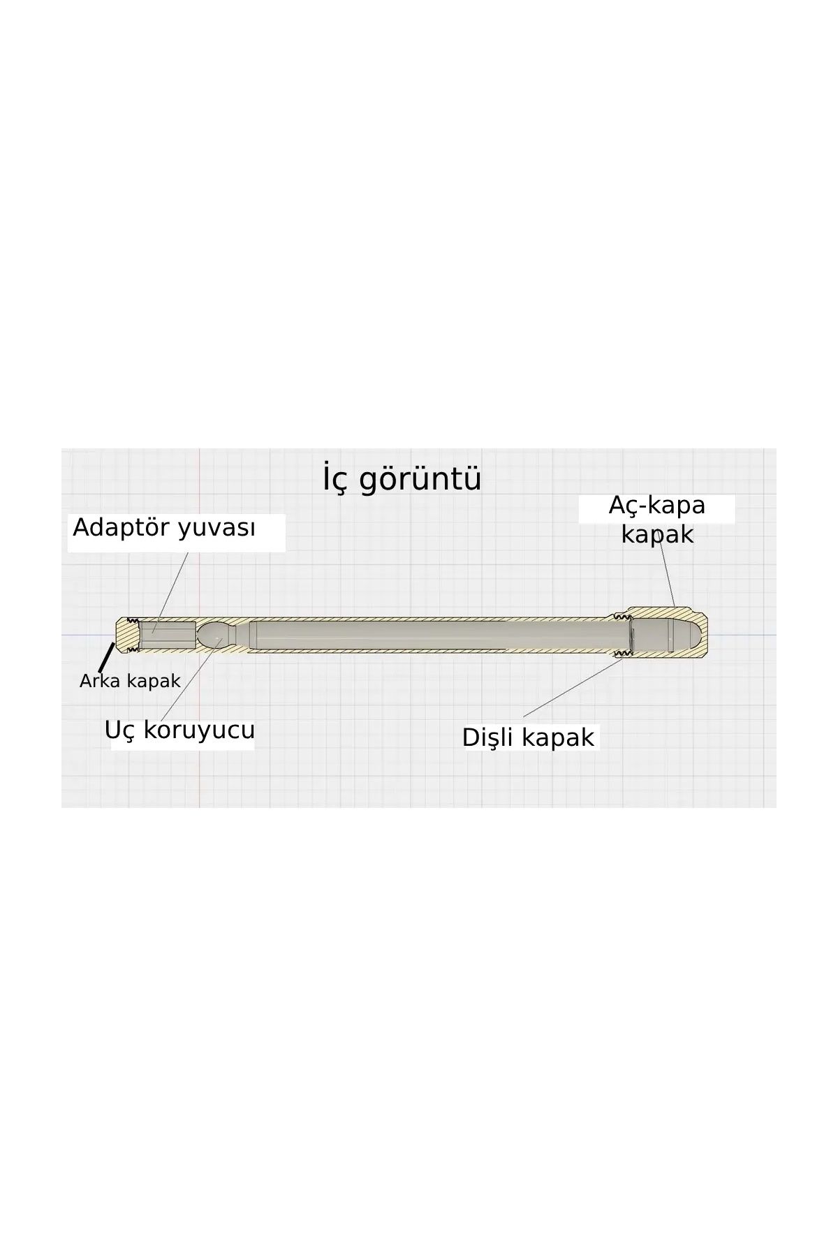 GRC 3D Pencil 1.Nesil Koruyucu Sert Kılıf