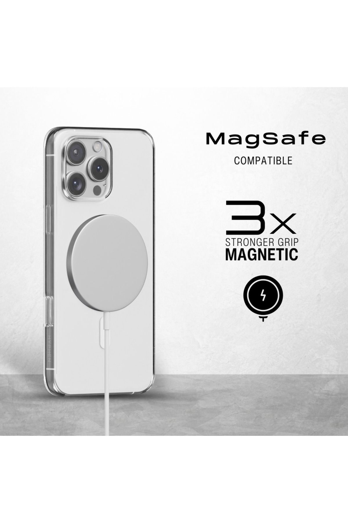 HYPHEN-حافظة LUCD Crystal Clear MagSafe - iPhone 16 Pro Max 5
