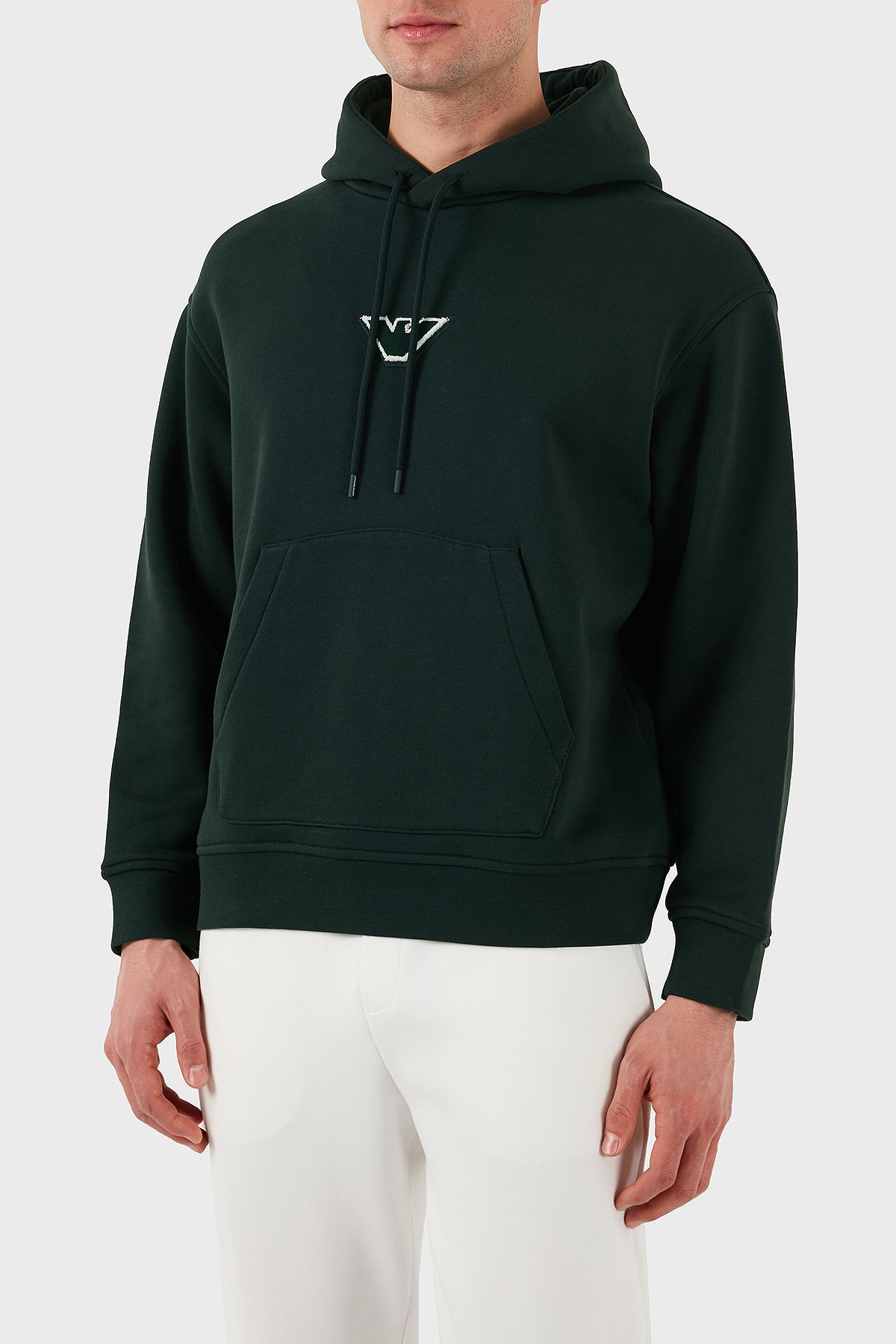 لوگوی 100% پنبه ای کلاه دار معمولی SWEAT مردانه SWEAT 6D1M93 1JTAZ 0559 Emporio Armani
