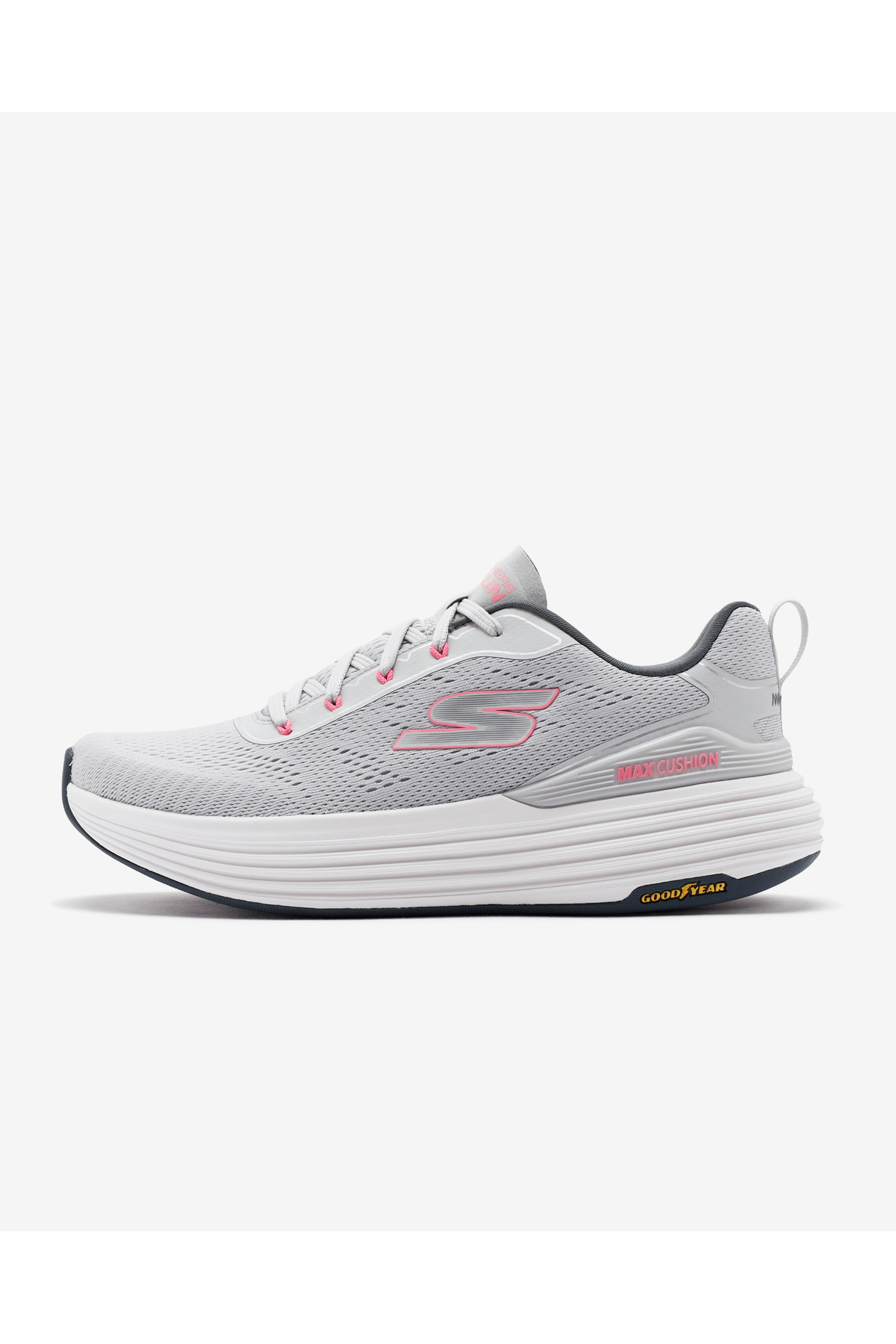 Max Cushioning Suspension - کفش دویدن زنانه خاکستری Voyager 129260 Lgpk Skechers