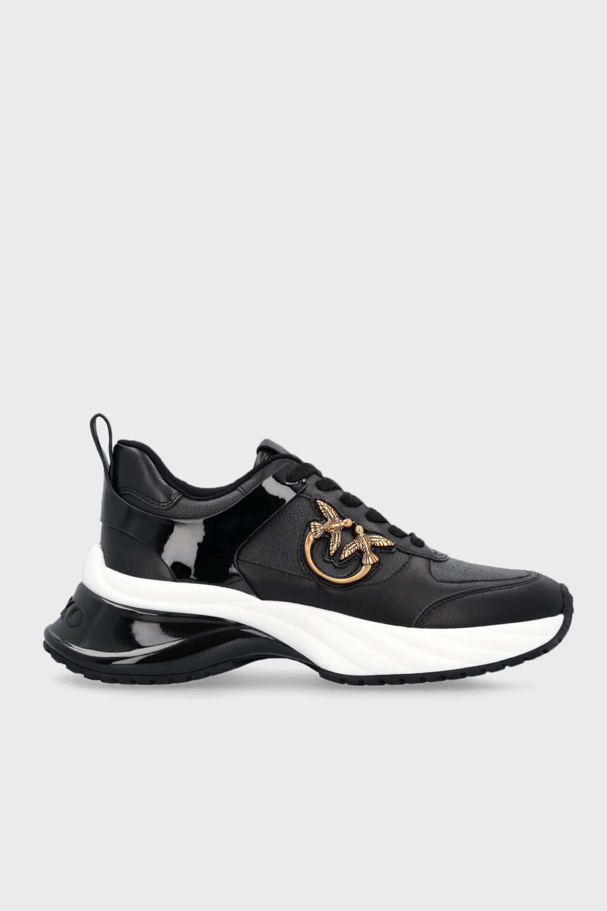 کفش کتانی با زیره ضخیم چرم اصل Pinko SHOES SS0027 P025 Z99 PİNKO