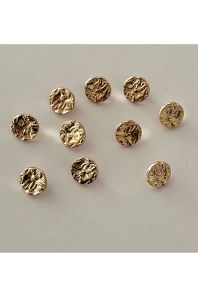 ODDA TASARIM ATÖLYESİ Üstü kırışık model gold bluz düğmesi