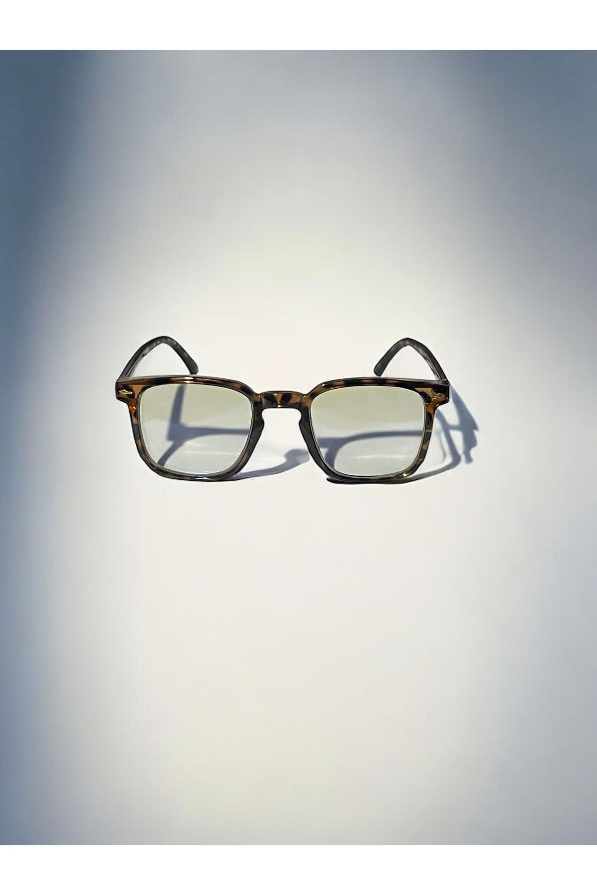 MAROVOAY-Leopard Pattern Rectangular Frame Blue Block Glasses with Blue Light Protection 4