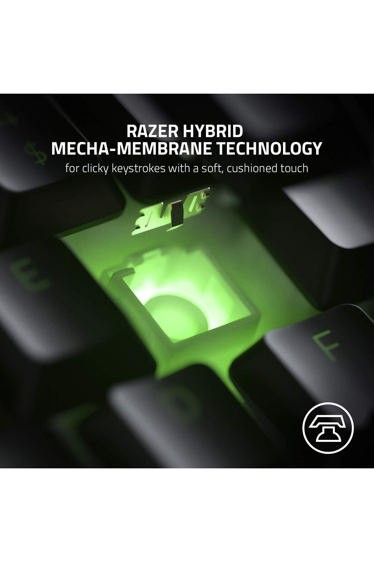 RAZER-Ornata V2 Gaming Keyboard - Hybrid Mecha-Membrane, RGB, Multi-Function Wheel, Arabic Layout 2
