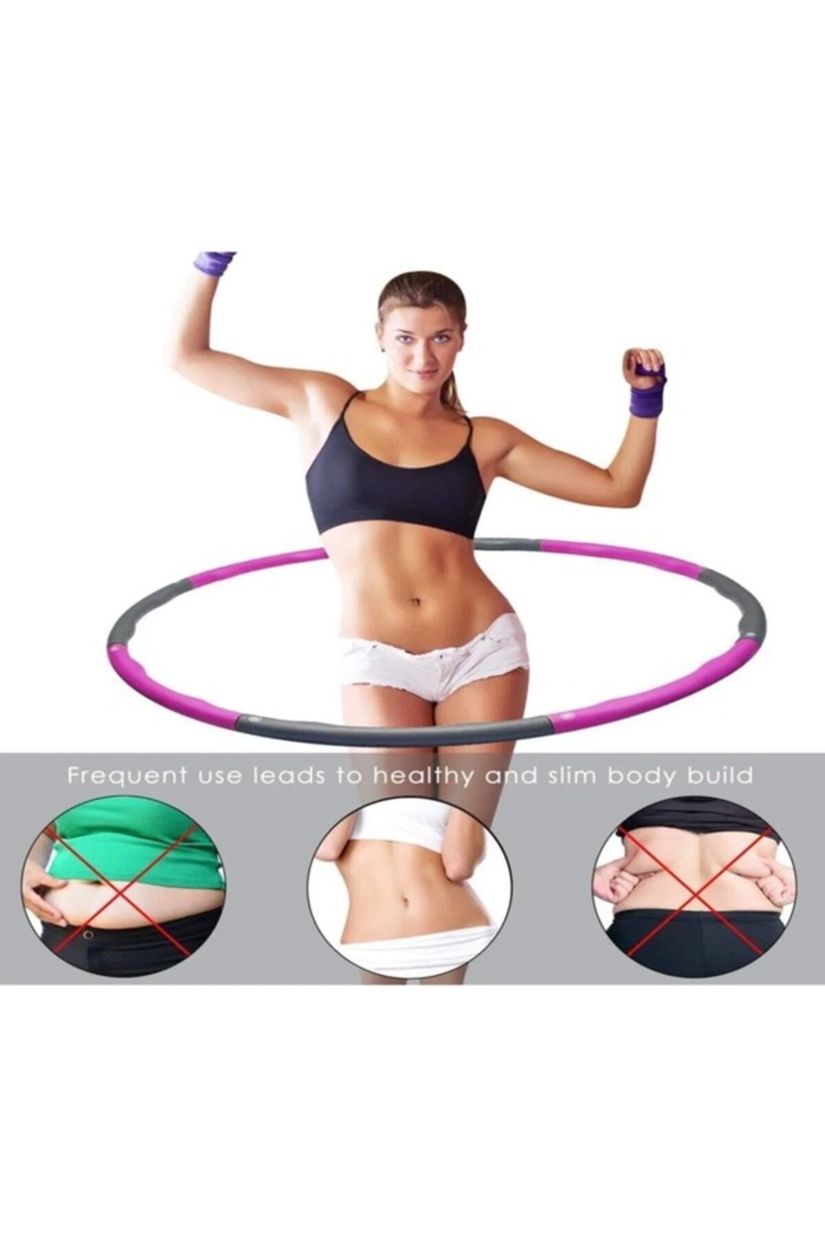 Leyaton Egzersiz Çemberi Pembe 90-100 Cm