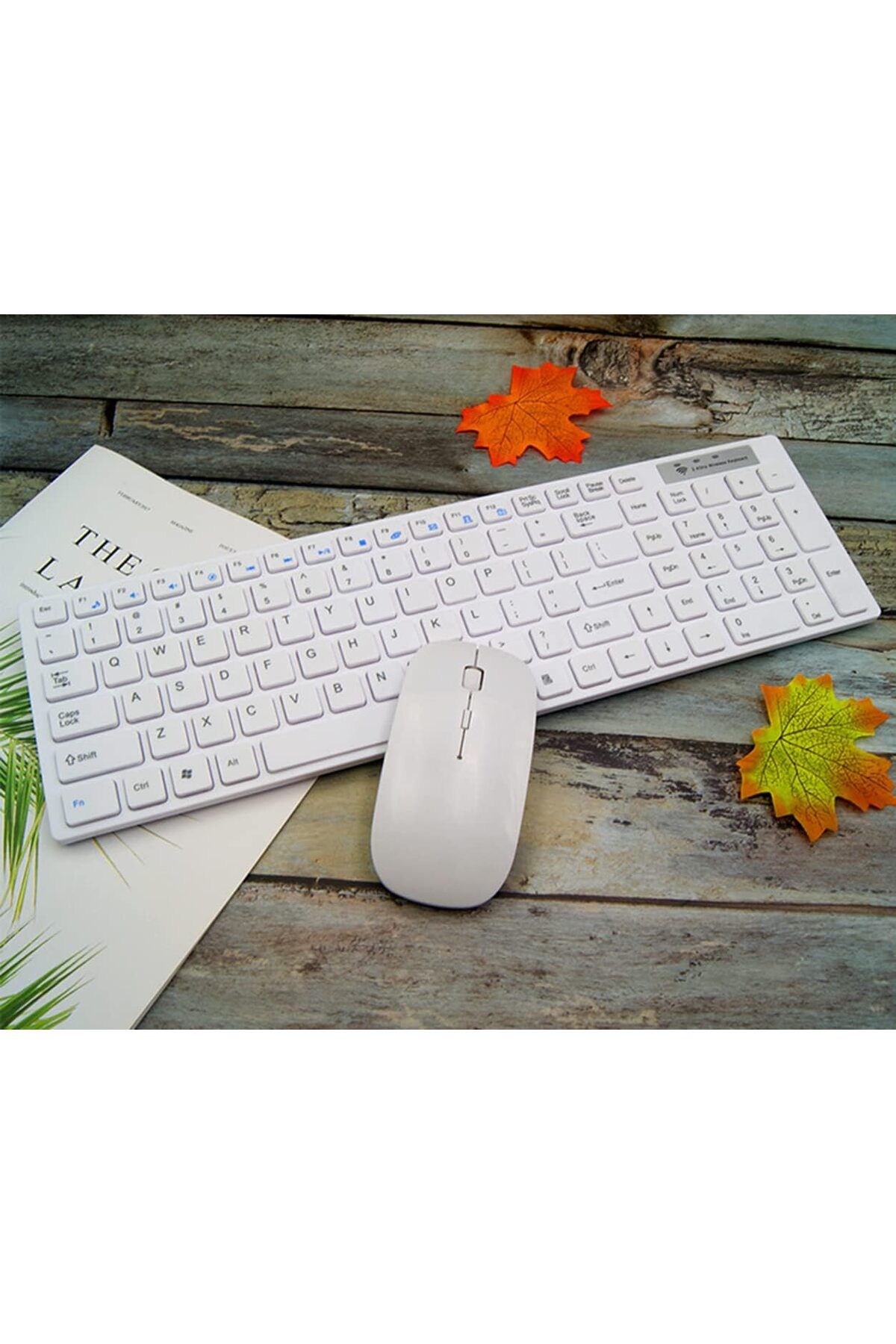 COOYA-2.4G Wireless Keyboard and Mouse Combo, Silent Ultra-Thin Design, 1000 DPI Adjustable, for Windows 4