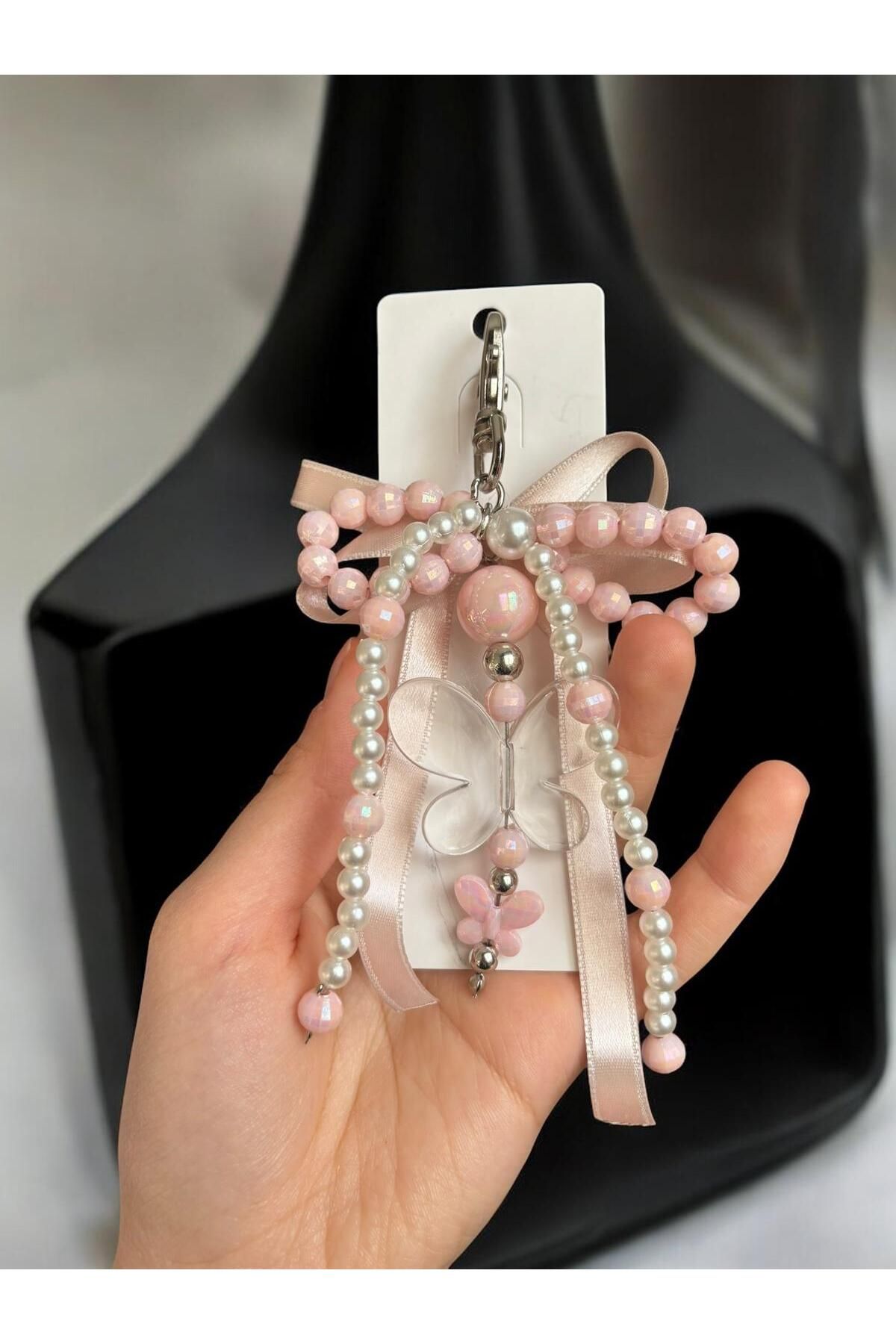 JEWELERYVIBE-New Collection Ribbon Ribbon Detailed Bag Charm, Bag Accessory 7