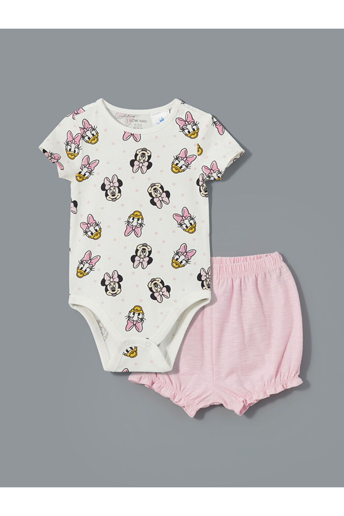 LC Waikiki Yeni Sezon Kiz Bebek Citcitli Body ve Sort 2'li Takim - S5ES73Z1