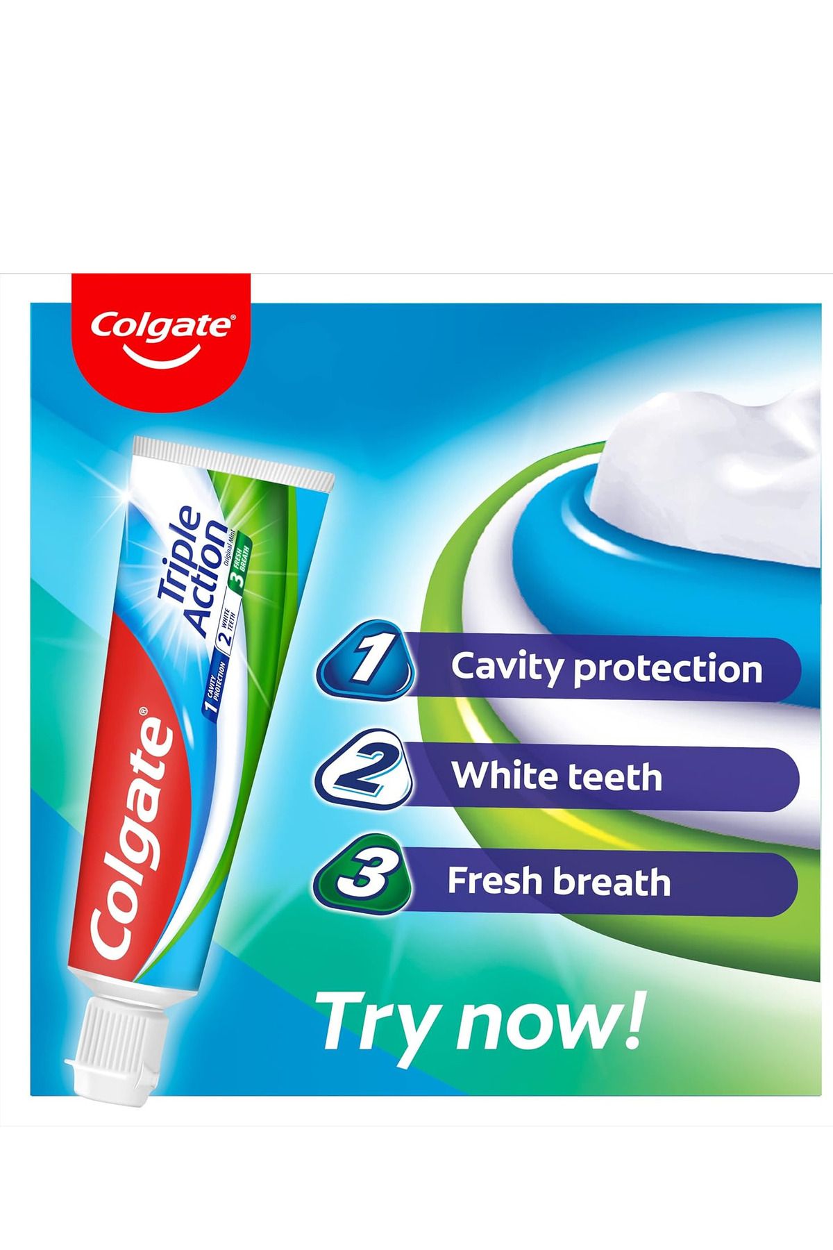 Colgate-معجون أسنان تريبل أكشن 50 مل × 3 3